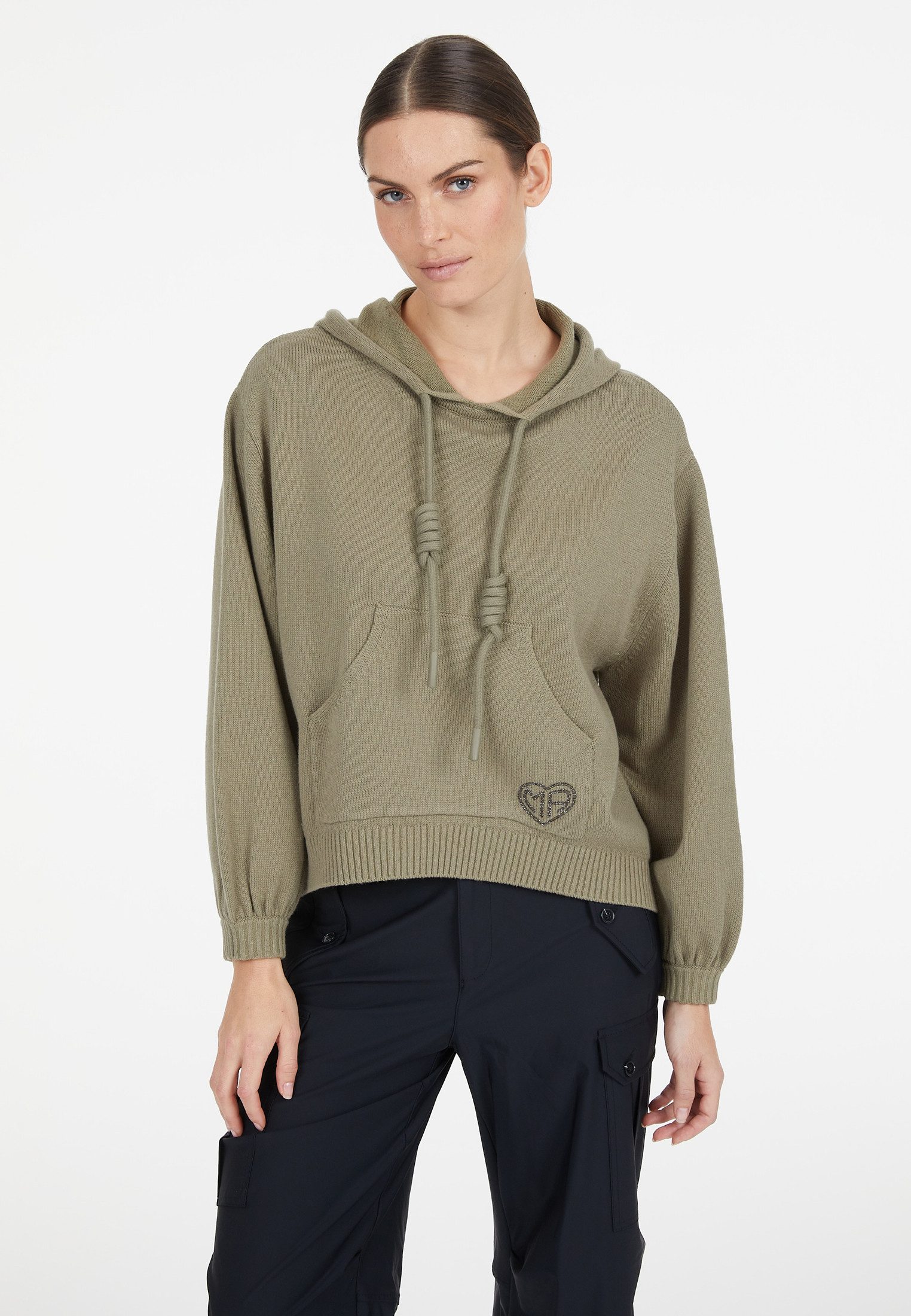 MARC AUREL Kapuzenpullover aus Cotton-Cashmere günstig online kaufen