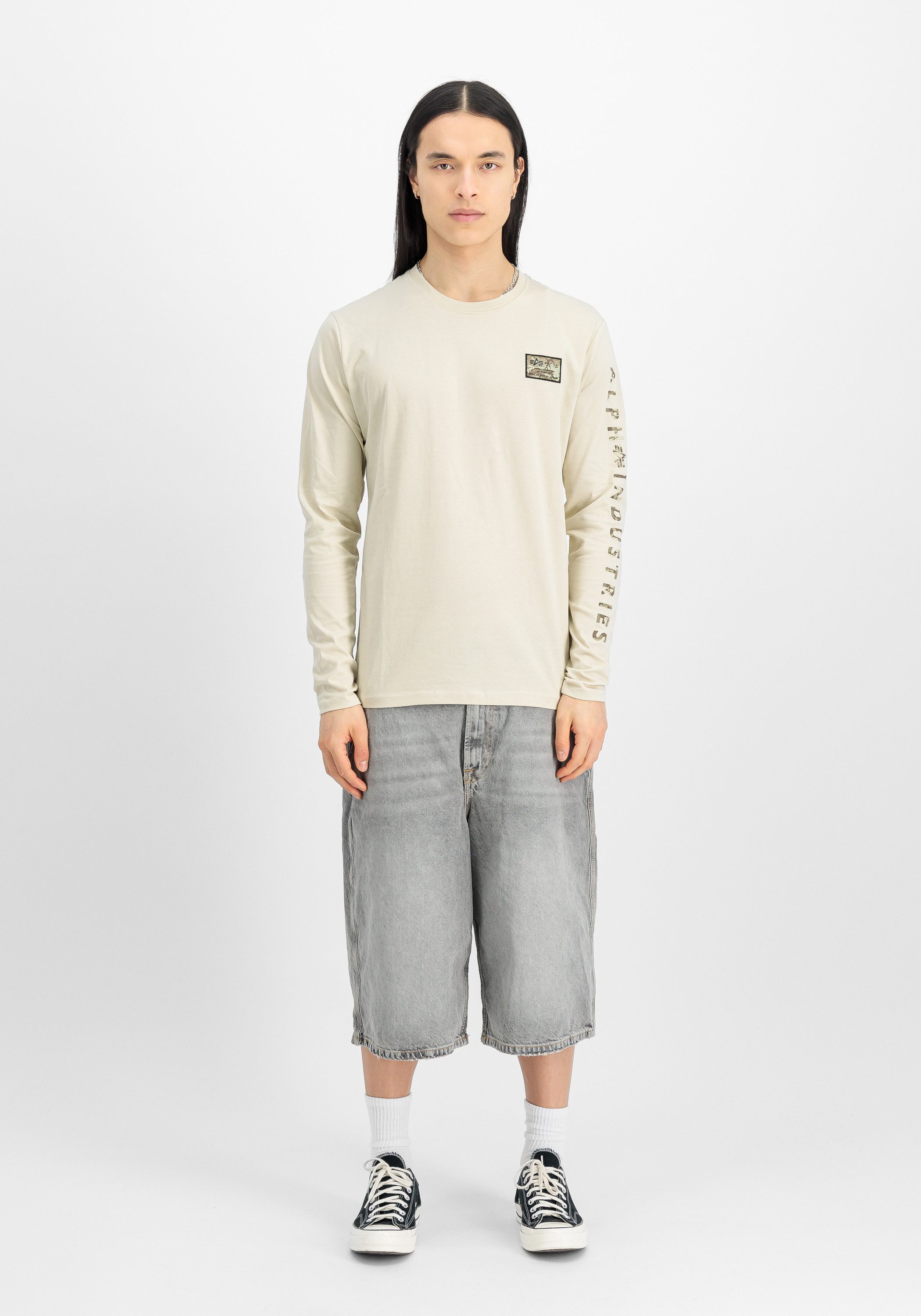 Alpha Industries Longsleeve Camo Sleeve Longsleeve – Bild 3 von 5