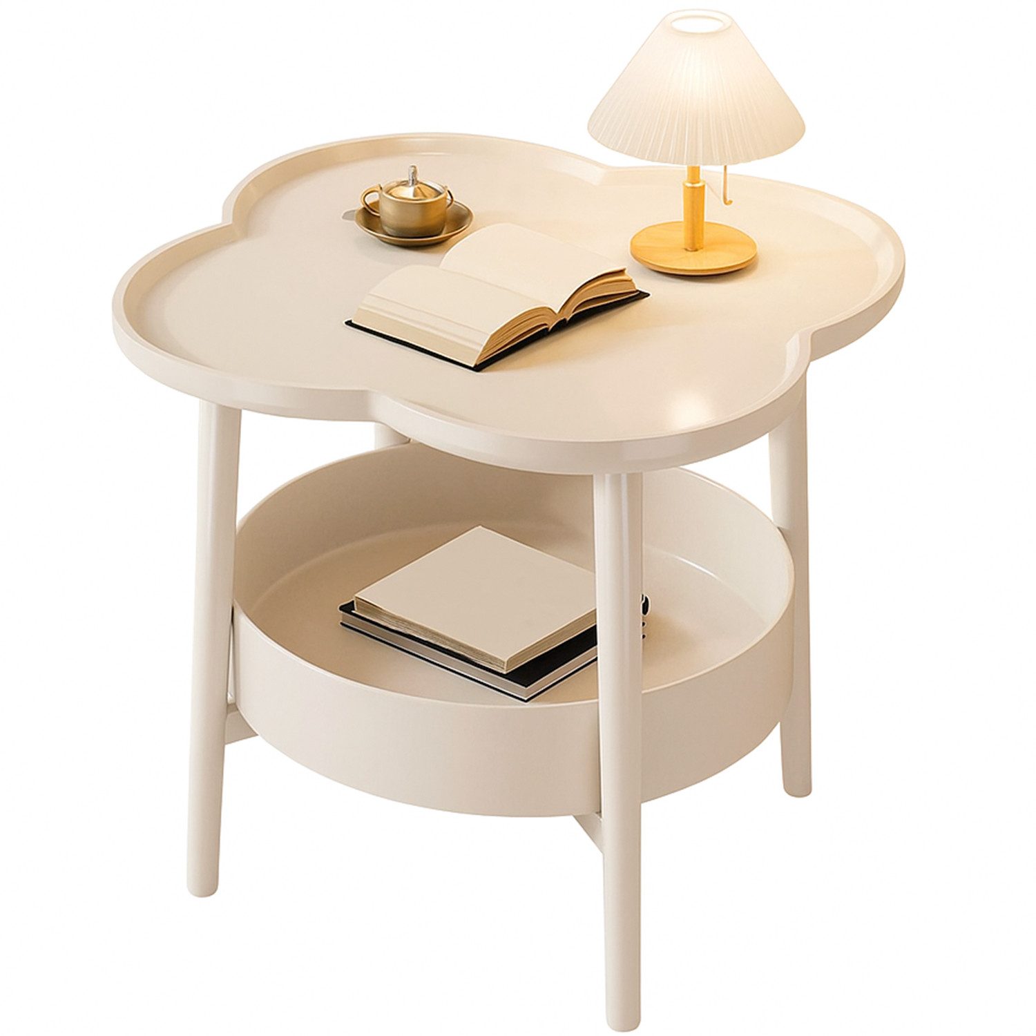 Refined Living Beistelltisch 2 Ebenen Couchtisch günstig online kaufen
