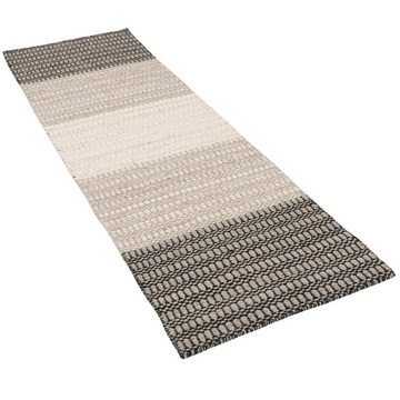 Läufer Natur Teppich Läufer Wolle Skandi Stripes, Pergamon, Rechteckig, Höhe: 8 mm