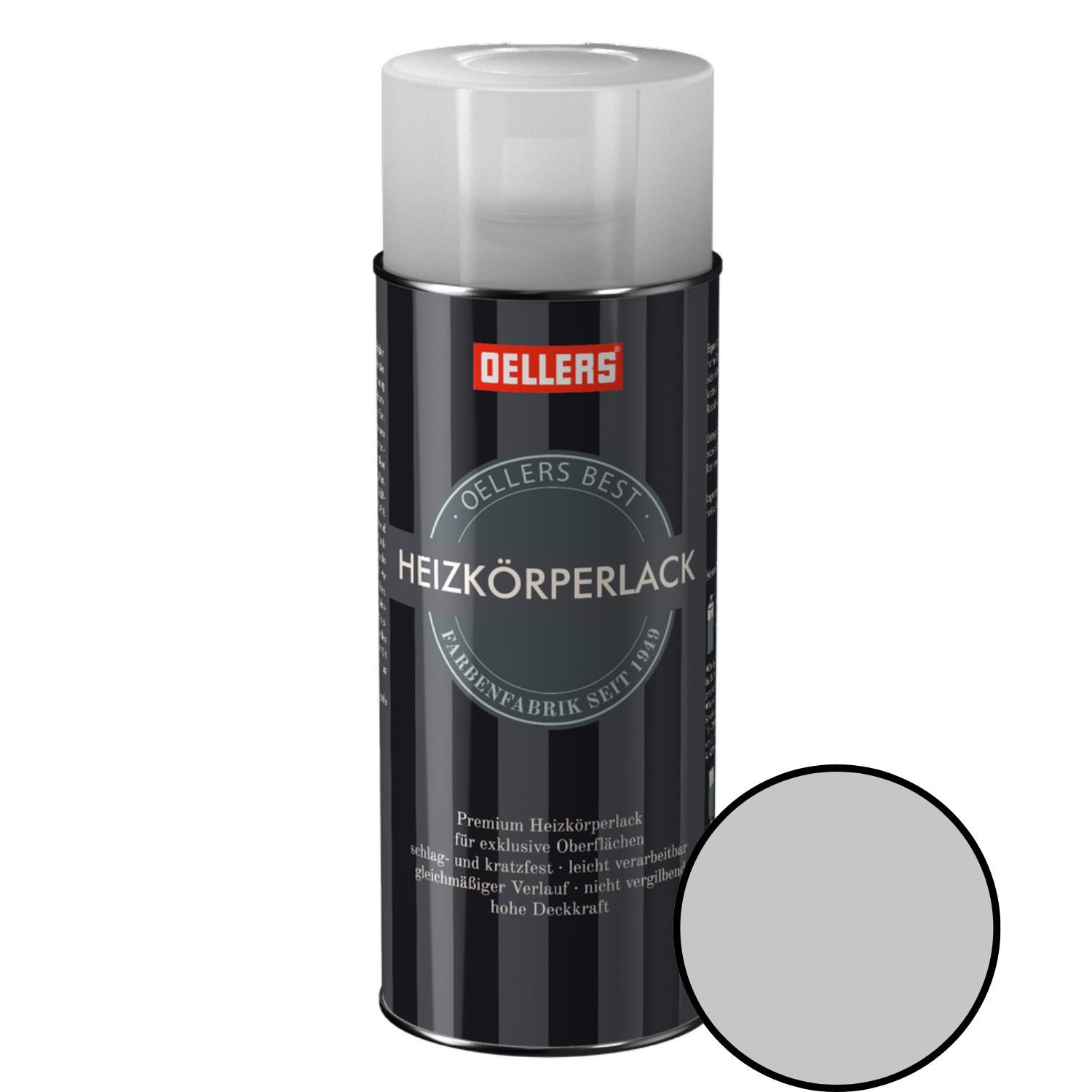 OELLERS Heizkörperlack Premium Sprühlack, 400 ml Heizkörperfarbe, Heizungslack, Heizungsfarbe