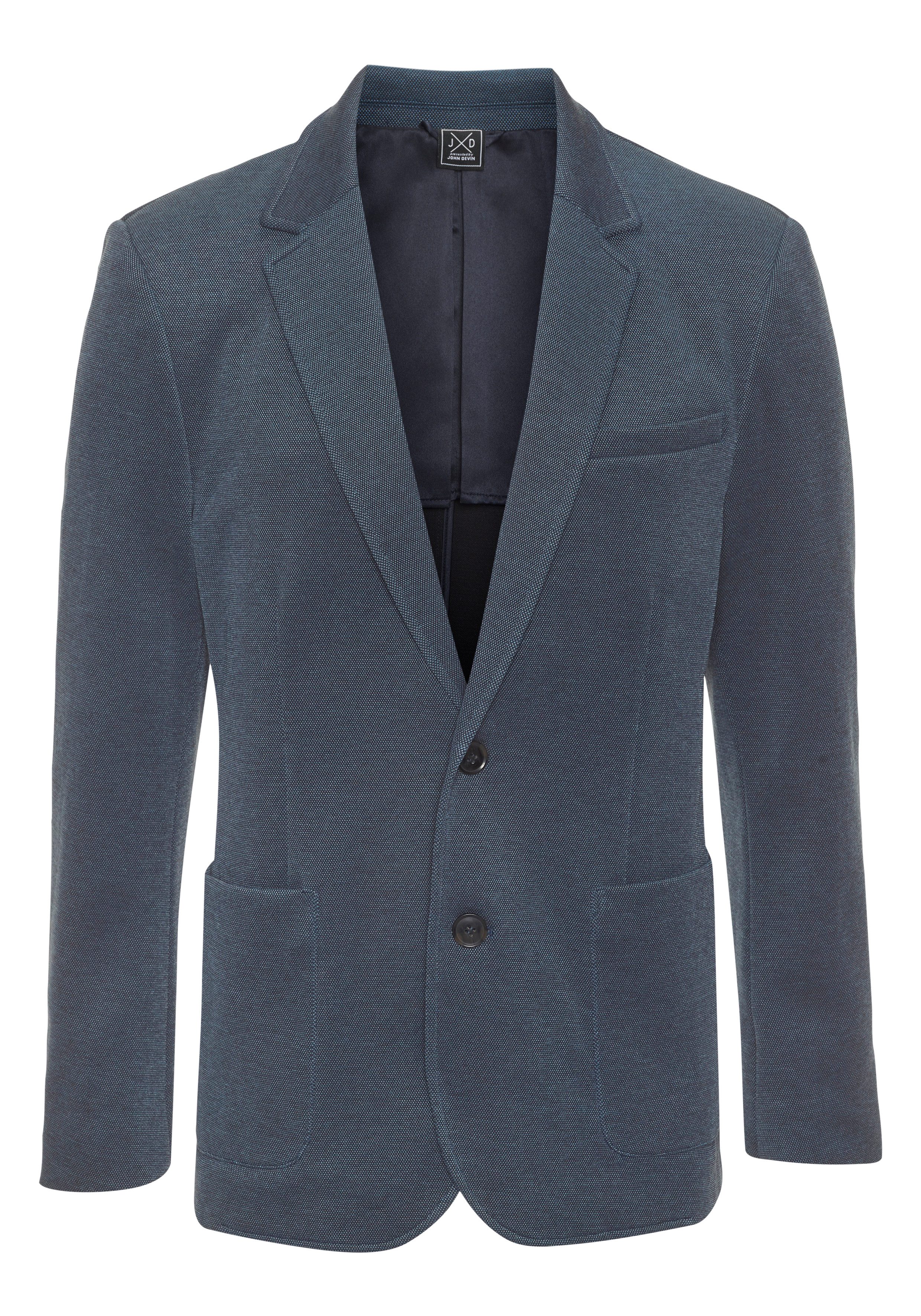 John Devin Sakko aus elastischer Jersey Pikee-Qualität lässiges Stretchsakko mit dezentem Muster. € 89,99