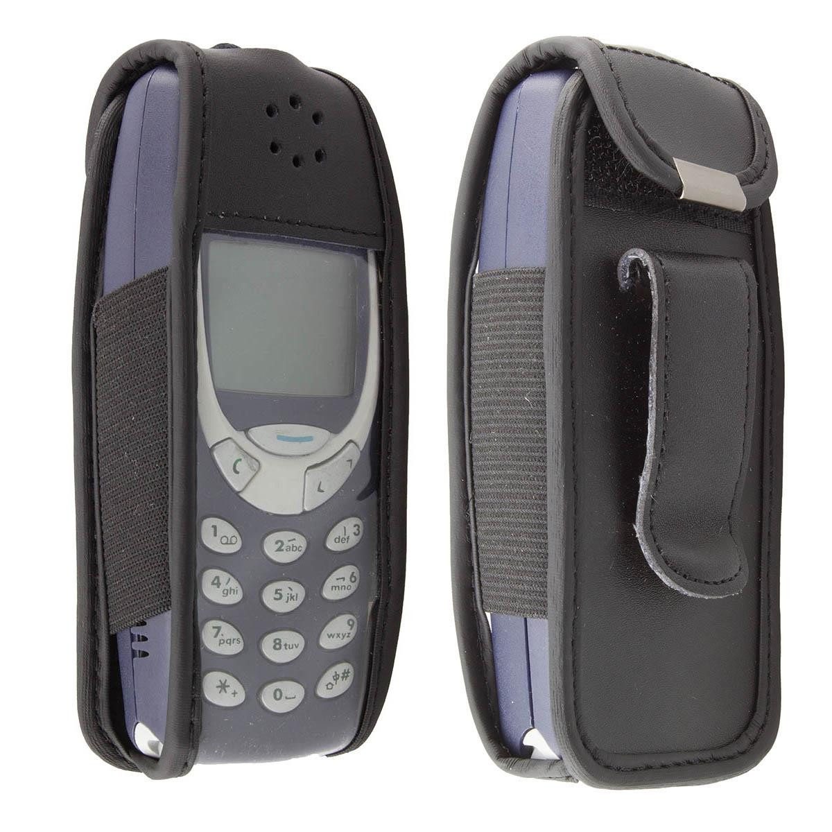 caseroxx Handytasche caseroxx Handytasche mit Gürtelclip für Nokia 3310, schwarz (Einzelartikel, 1-tlg., Ledertasche mit Gürtelclip)