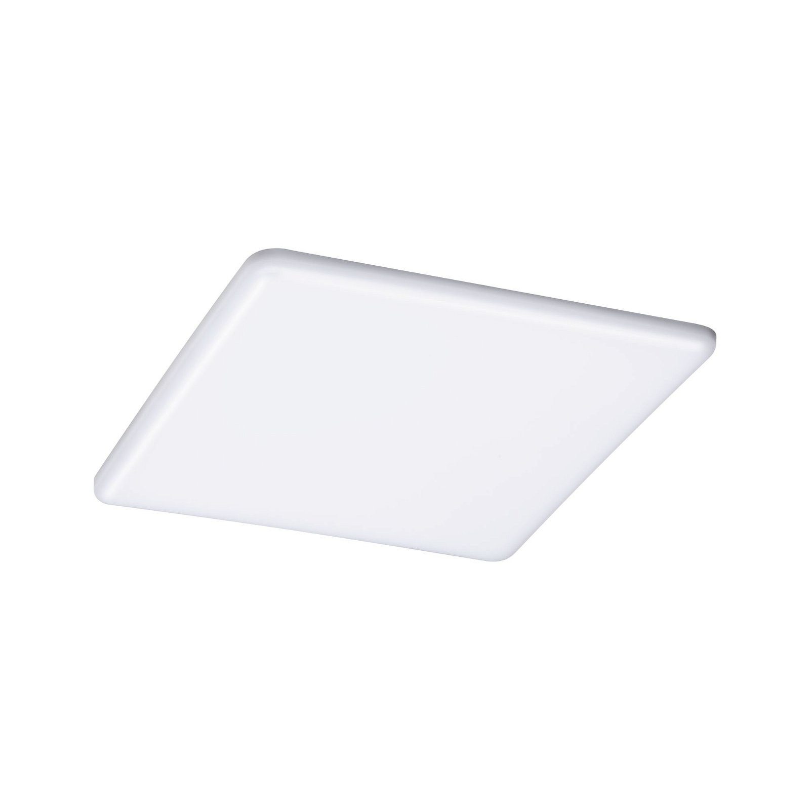 Paulmann LED Einbauleuchte VariFit Veluna IP44 eckig 215x215mm 21W 1650lm 3000K Satin 3-Step-Dim, LED fest integriert, Warmweiß, Einbaupanel, dimmbar