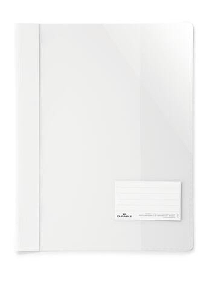 DURABLE Hefter 25 DURABLE Schnellhefter weiß DIN A4 überbreit