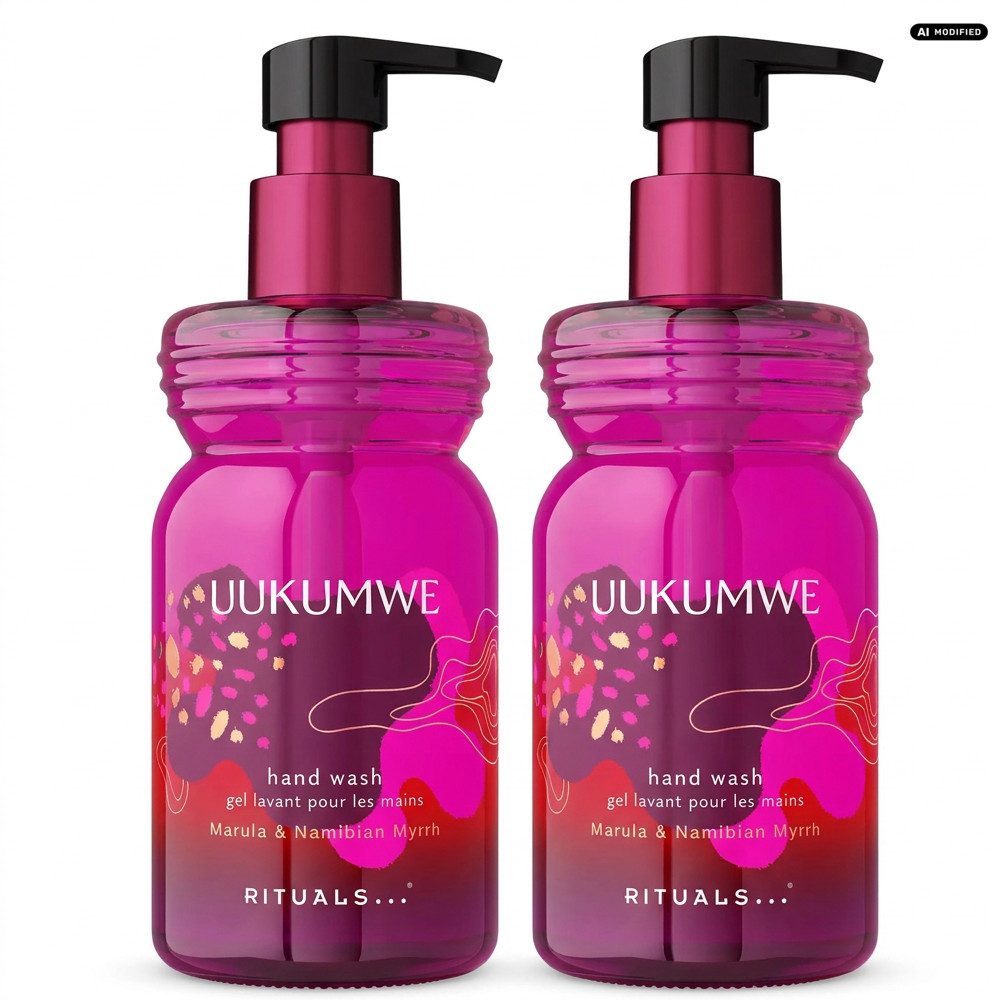 Rituals Flüssigseife Rituals Uukumwe Hand Wash Flüssigseife 2er Set, 1-tlg., Vorteilspack flüssige Handseife im dekorativen Glasflaschen Set
