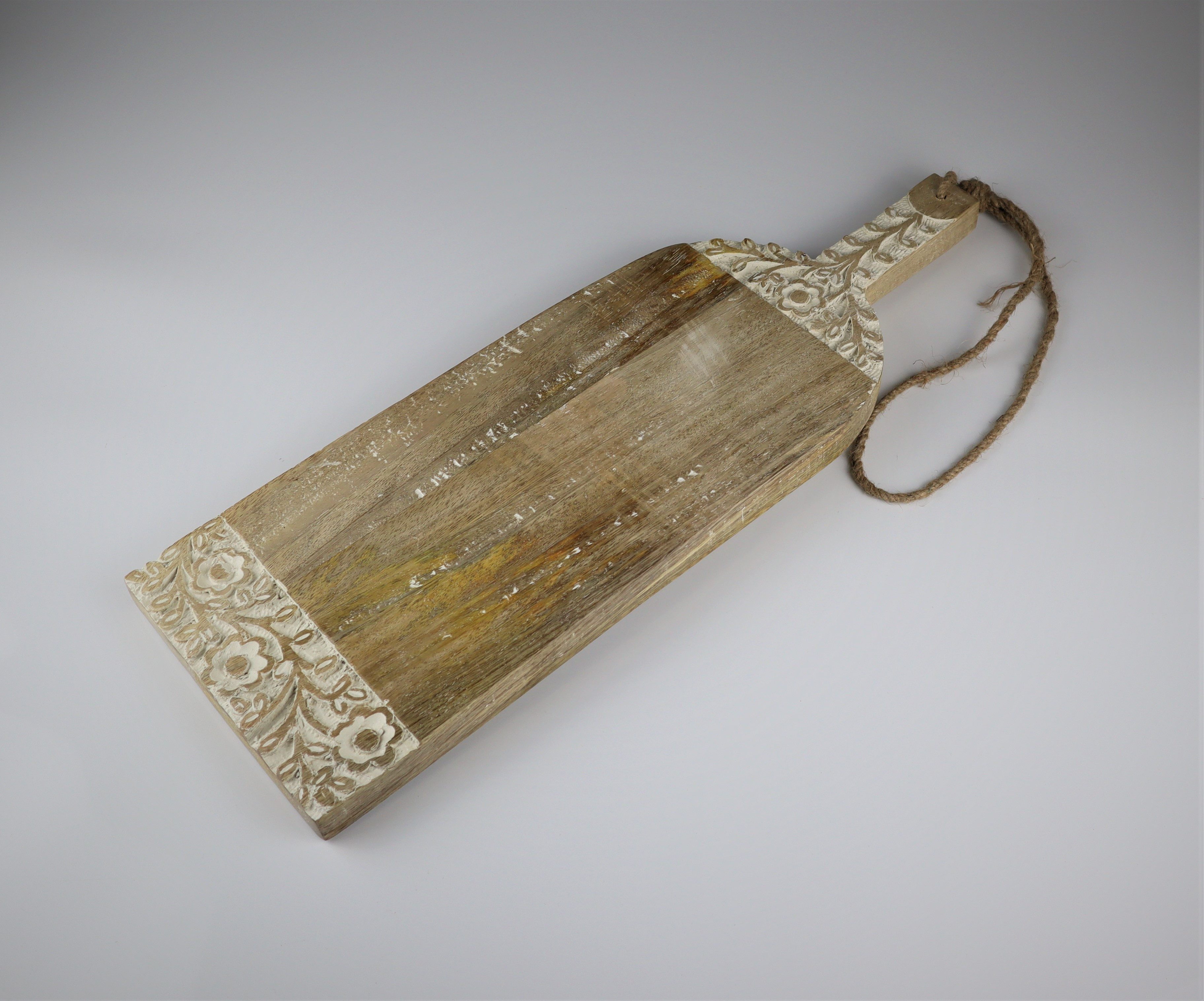 AM Design Servierbrett aus Holz, 17x50 cm, Bambus, ideal zum Schneiden, Servieren und stilvollen Präsentieren