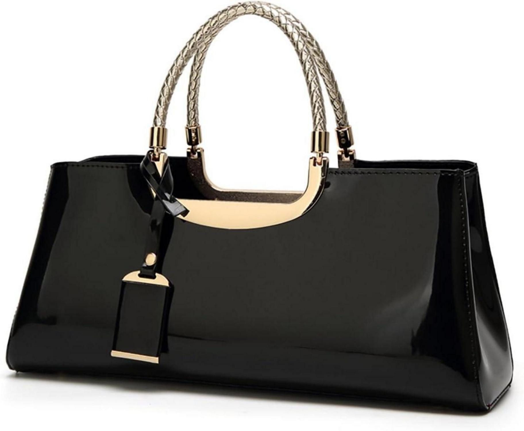 LuxusKollektion Handtasche Damen Handtasche PU-Lackleder Henkeltasche günstig online kaufen