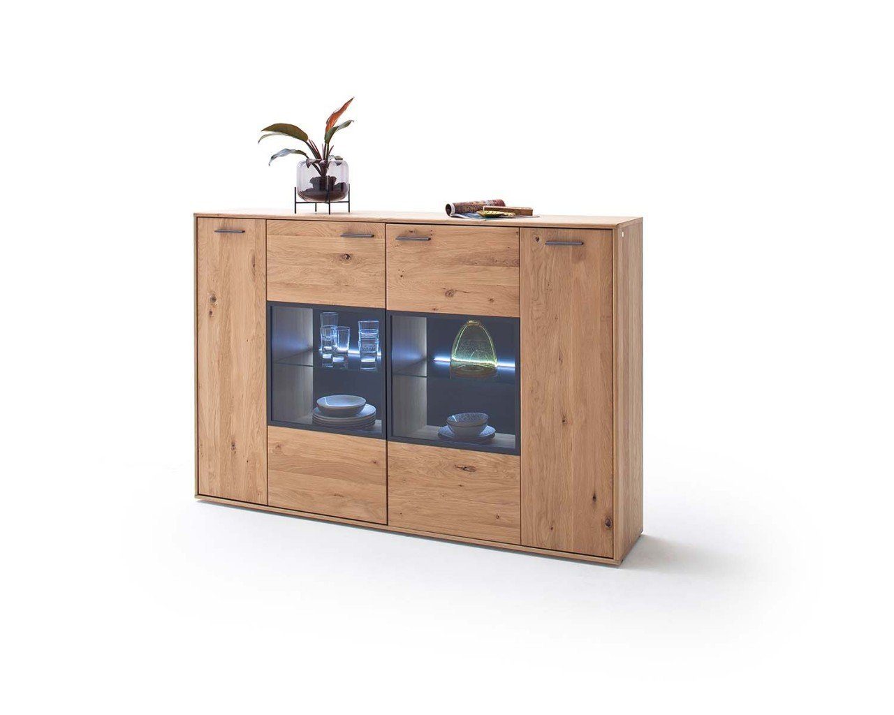MCA furniture Sideboard Großes Highboard Portland