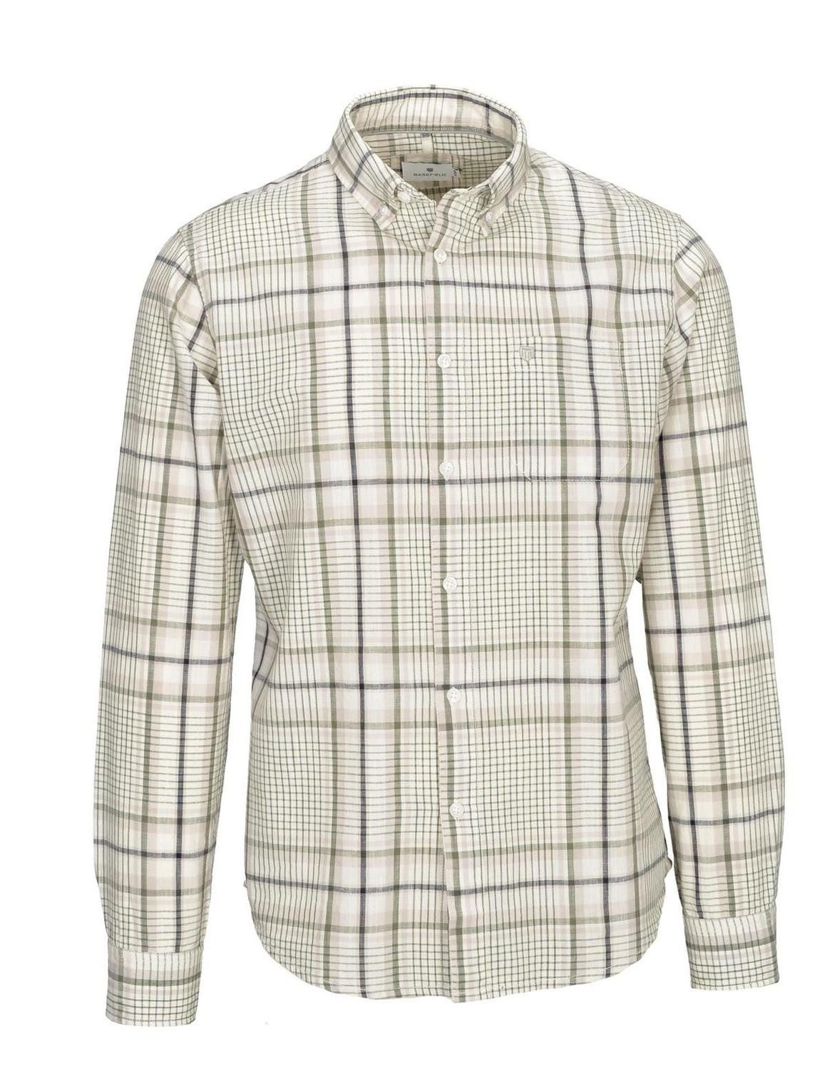 BASEFIELD Blusenshirt He.-Freizeithemd 1/2