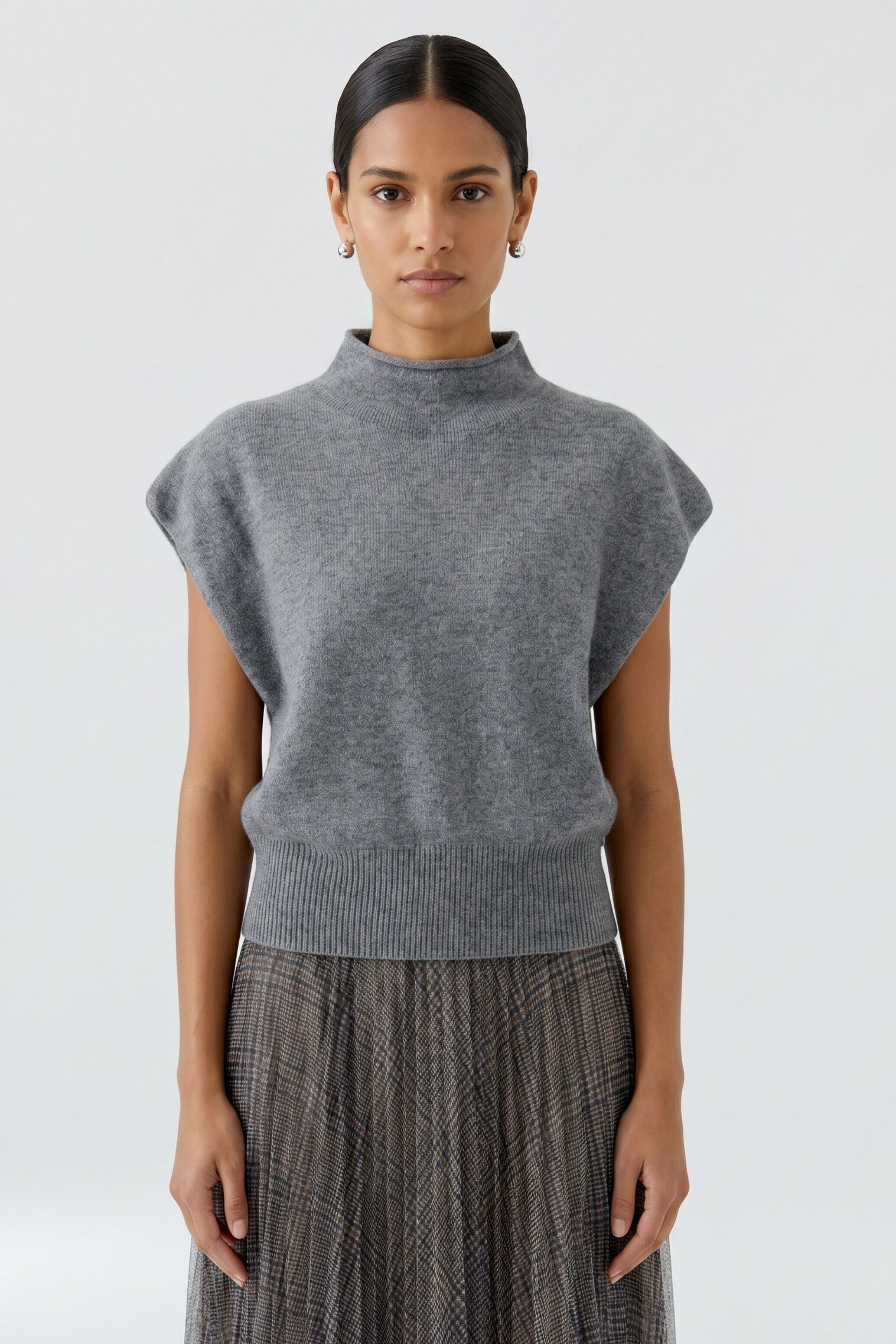 Oui Rollkragenpullover Lässig geschnitten