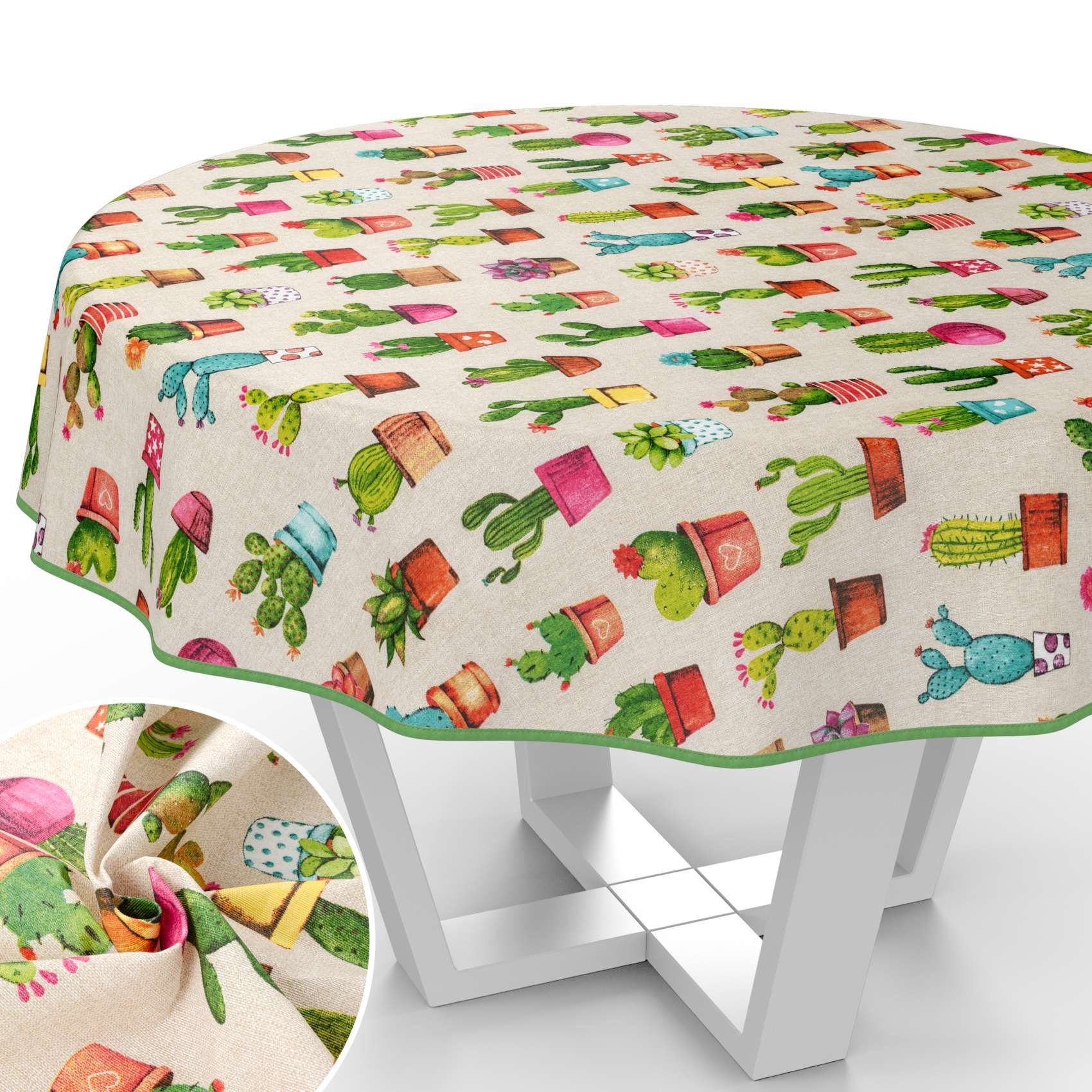 ANRO Tischdecke mit Blumen Botanik aus günstig online kaufen