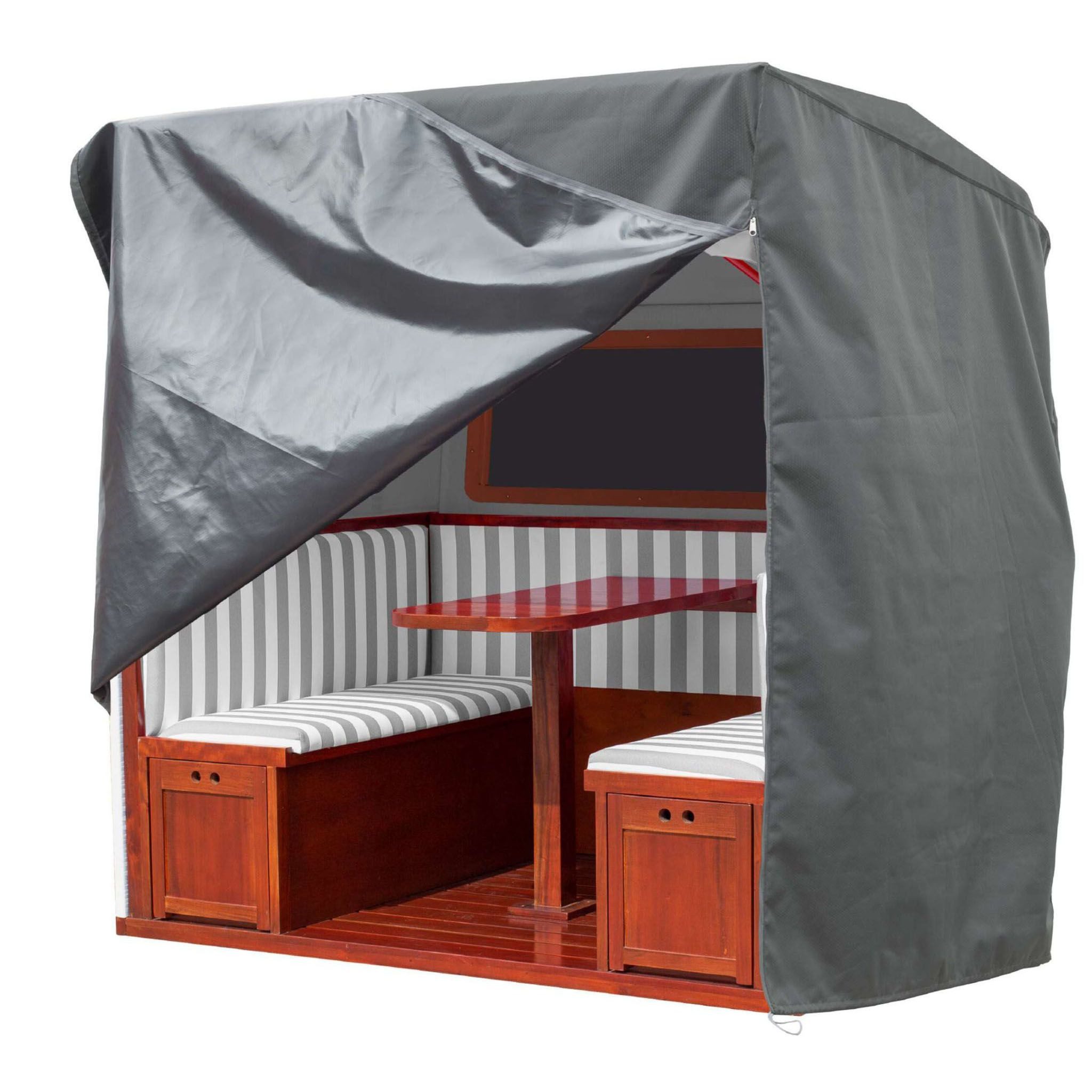 bene living Strandkorb-Schutzhülle Prestige Protect - Gosch Lounge (Outdoor-Set, 1-St., Gartenbank-Schutzhülle inkl. Aufbewahrungstasche), UV-beständig, witterungsbeständig, atmungsaktives Polyestergewebe