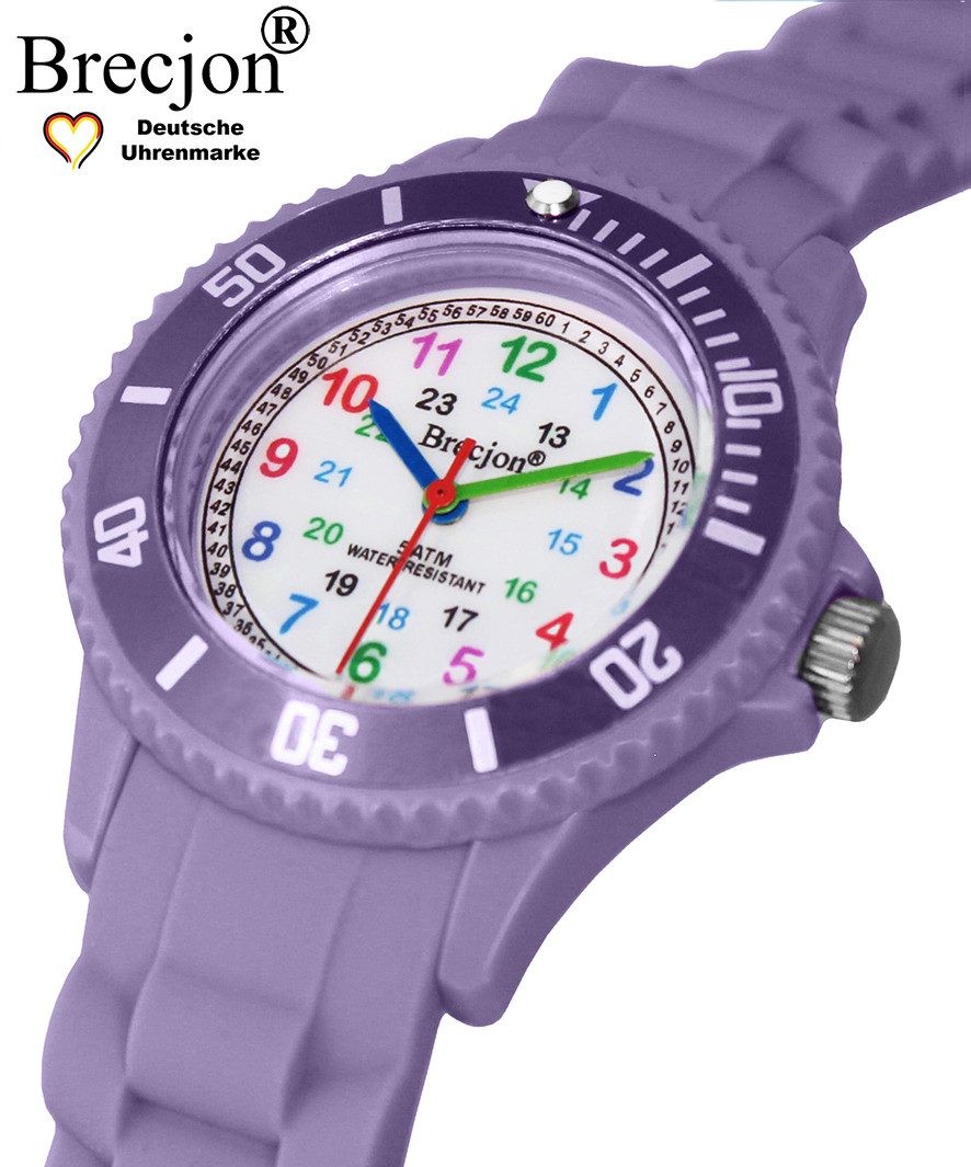 Brecjon Quarzuhr Kinder Armbanduhr Lernuhr 5ATM Silikon, kostenloser Versand – Bild 5 von 5