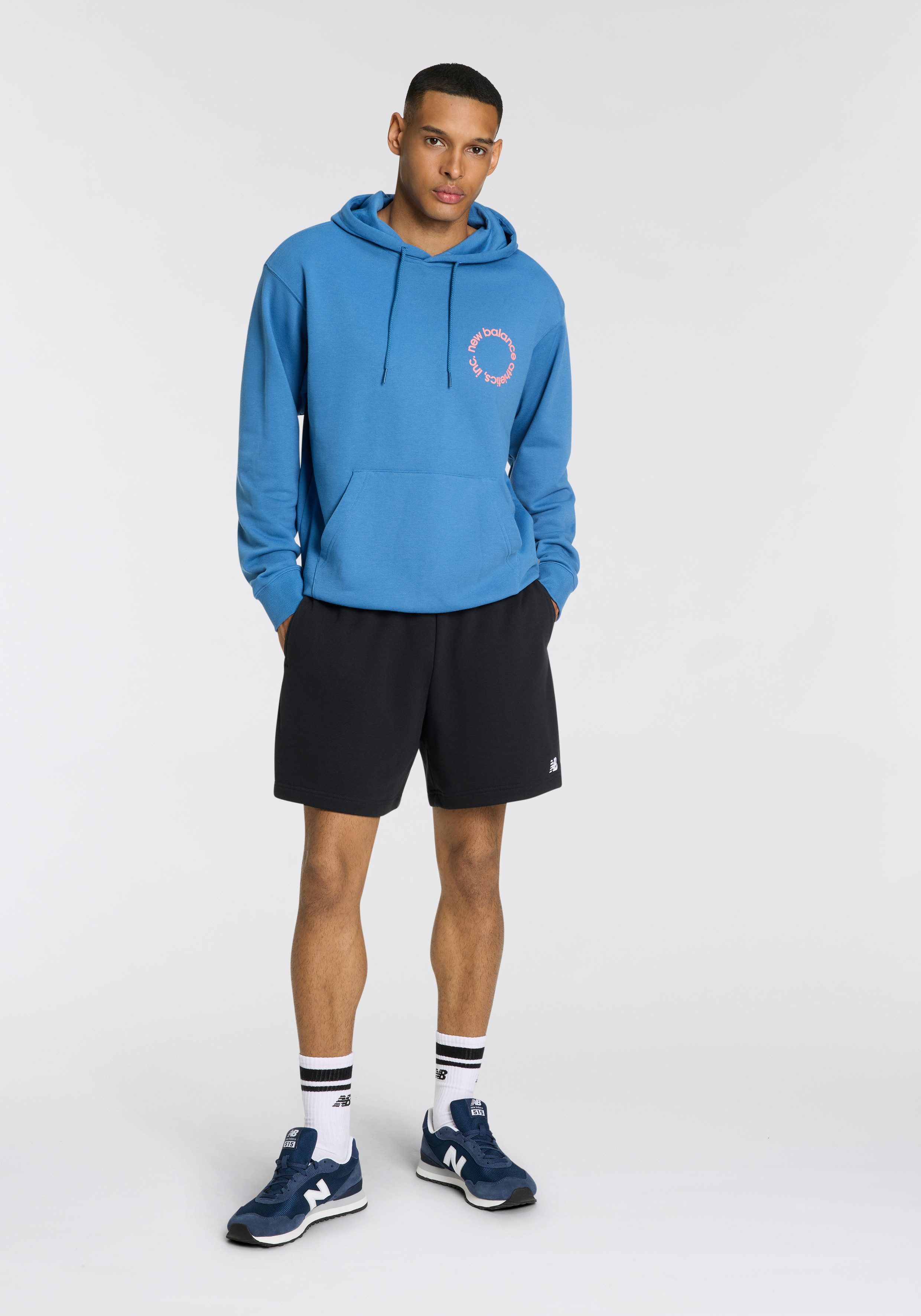 New Balance Sweatshorts Sport Essentials French Terry Short 7" mit Eingrifftaschen und Gesäßtasche, aus weichem French-Terry-Material