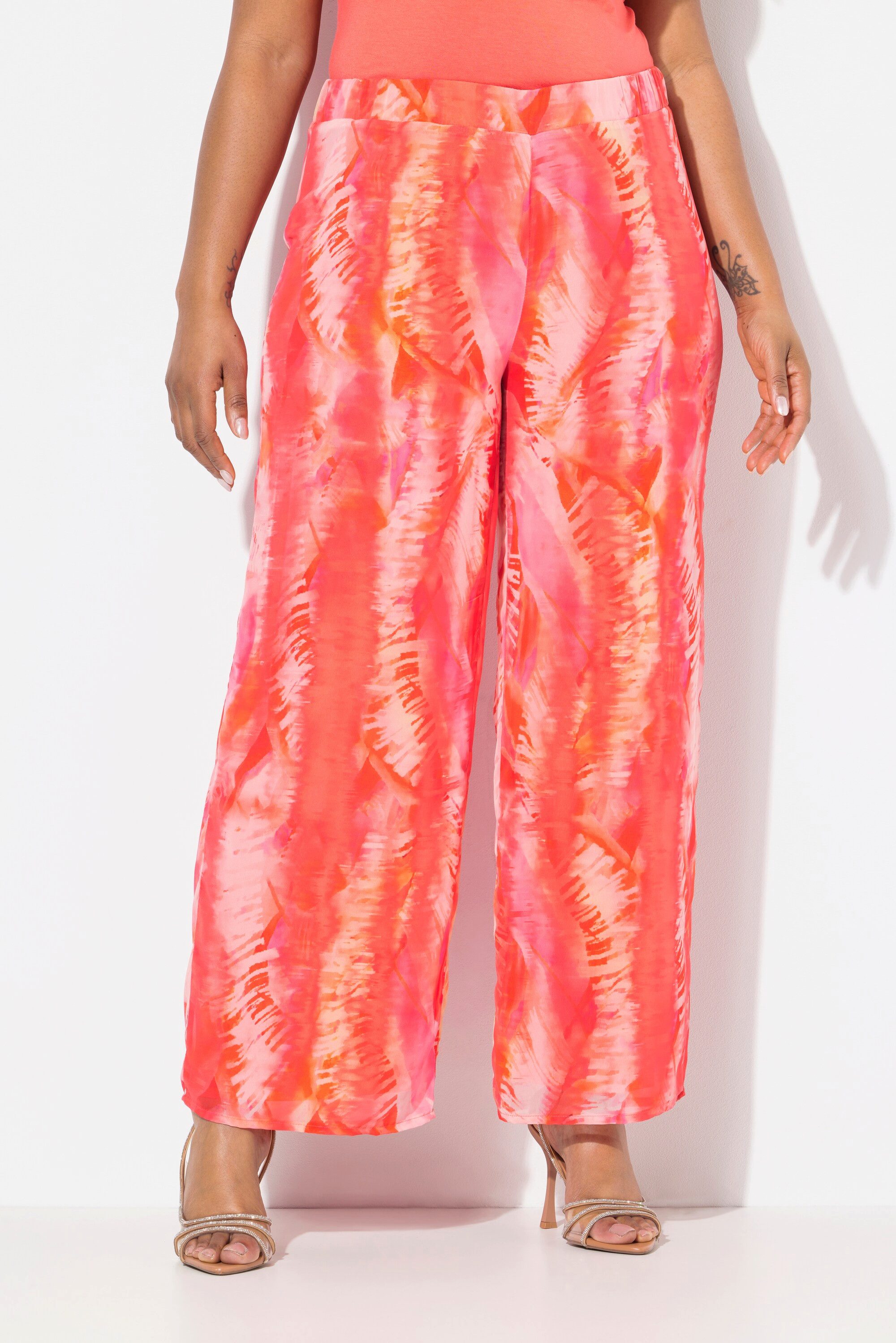 Ulla Popken Schlupfhose Chiffonhose doppellagig weites günstig online kaufen