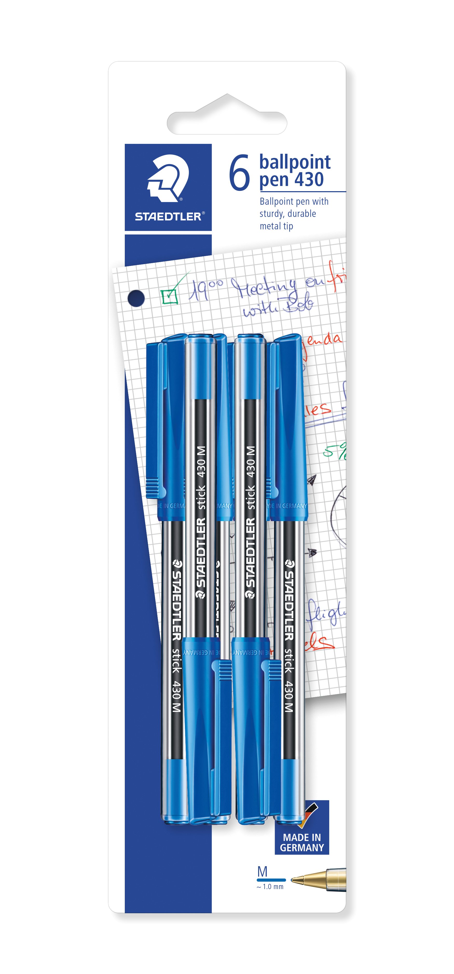 STAEDTLER Kugelschreiber STAEDTLER® 430M3BK6D Kugelschreiber stick 430 M BK 6ST