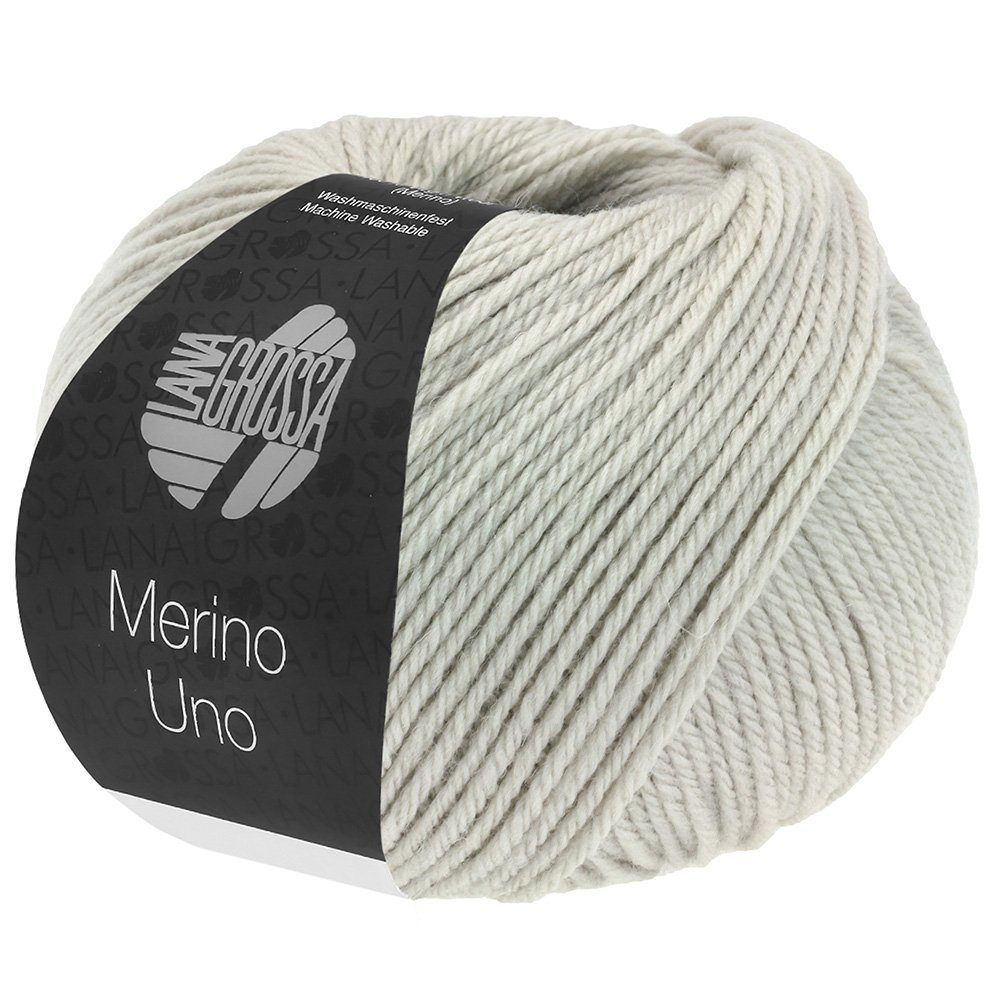 LANA GROSSA MERINO UNO Häkelwolle, 125 m (Extrafeine Merinowolle mit Superwash-Ausrüstung), 50 g