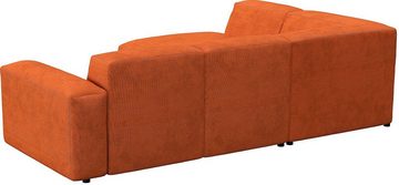 FLEXLUX Ecksofa Lucera, modern & anschmiegsam, Kaltschaum, Stahl-Wellenunterfederung