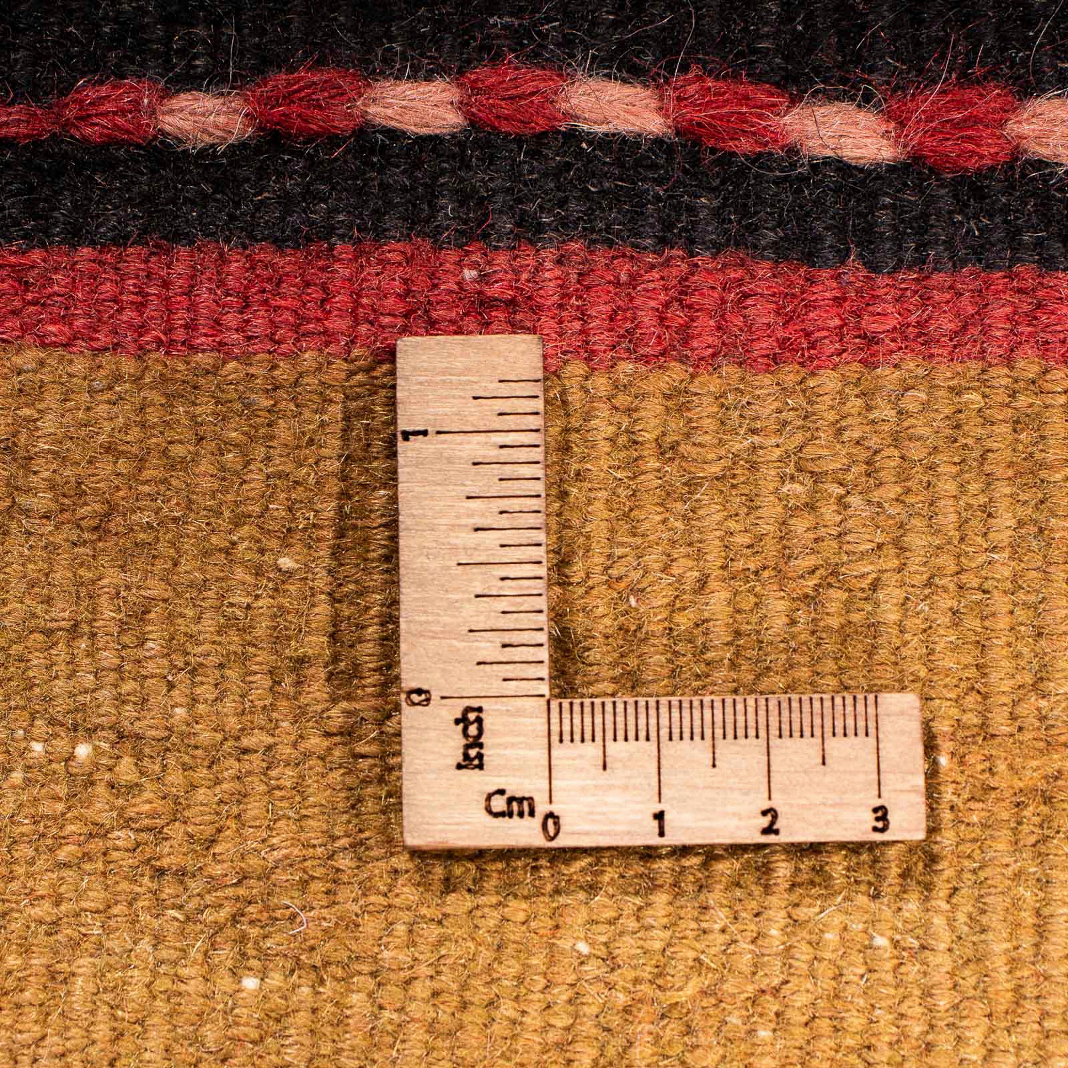 Wollteppich Kelim - Wohnzimmer, x - 5 mehrfarbig, Einzelstück Höhe: 355 morgenland, cm rechteckig, Old mm, - 140