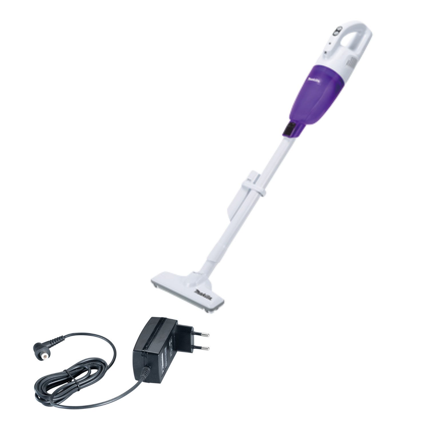 Makita Akku-Stielstaubsauger Akku-Staubsauger CL117FDX1 12 V max inkl. Ladekabel, weiß/blau, 29 W, beutellos