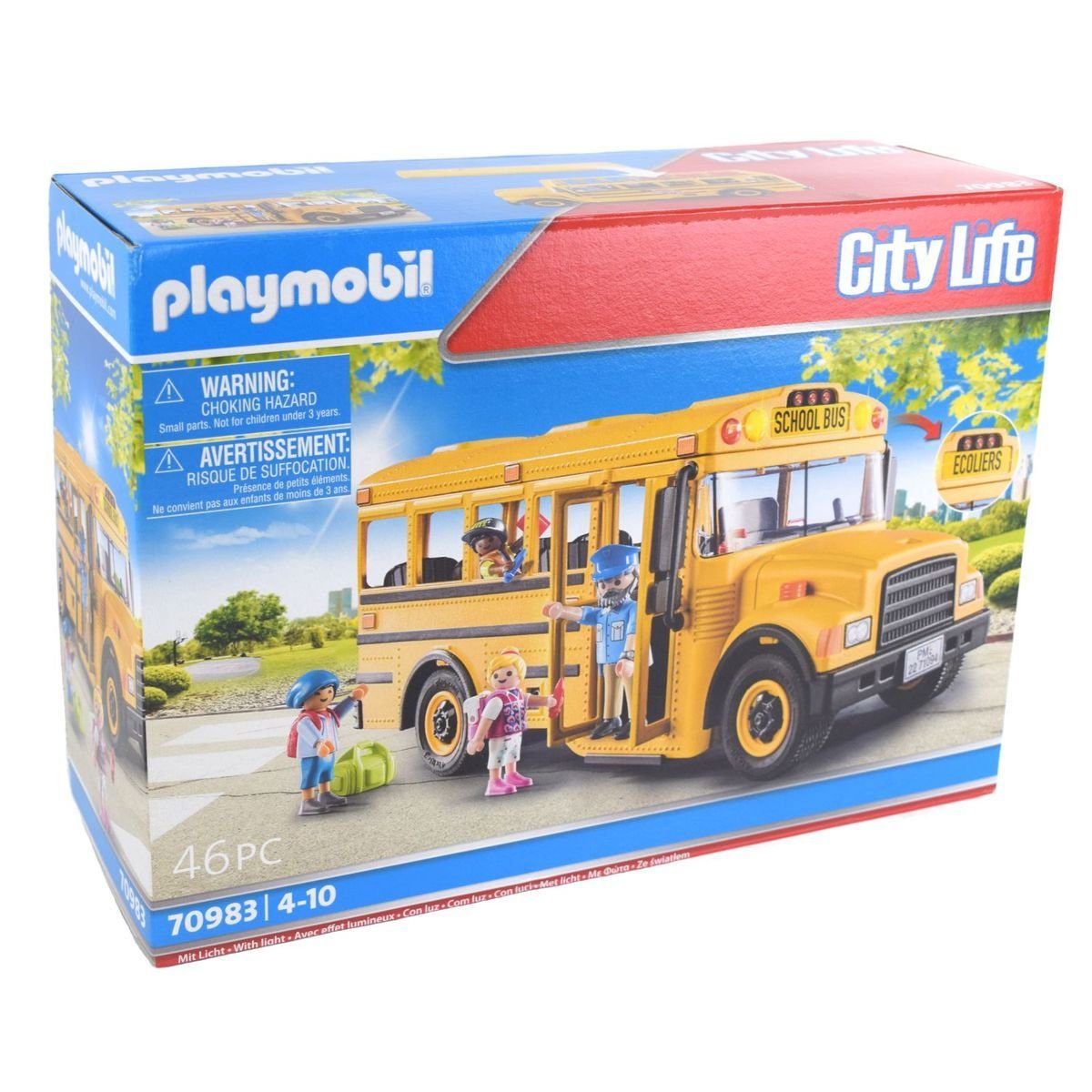 Playmobil® Playmobil 70983 City Life Schulbus mit Licht und Stoppschild Spi günstig online kaufen