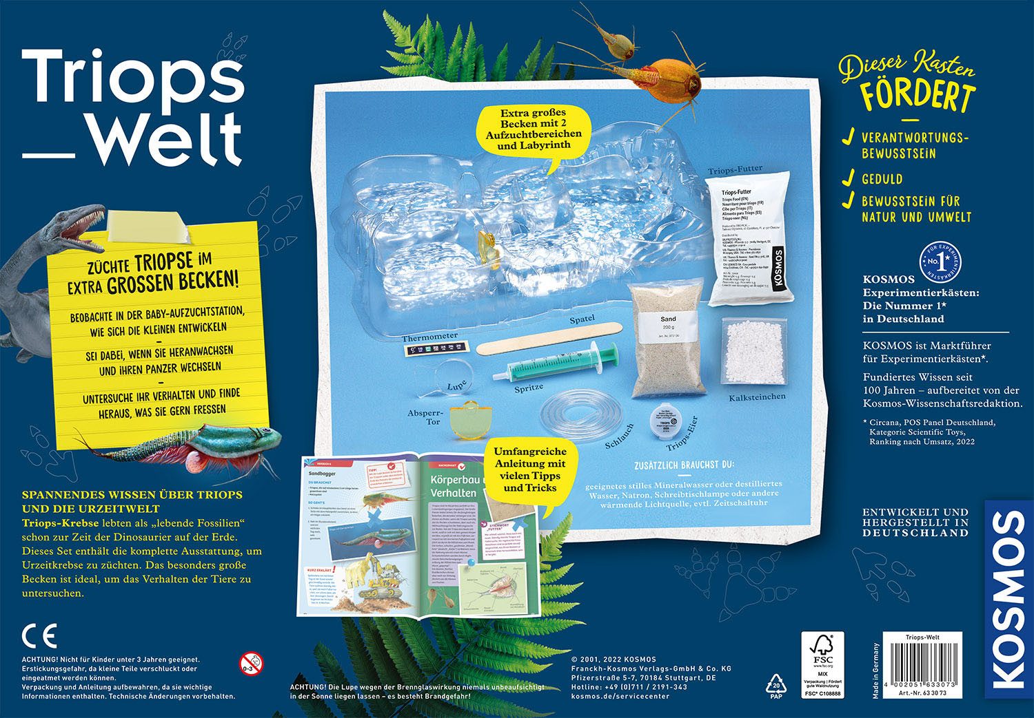 Kosmos Experimentierkasten Triops-Welt, Made in Germany
