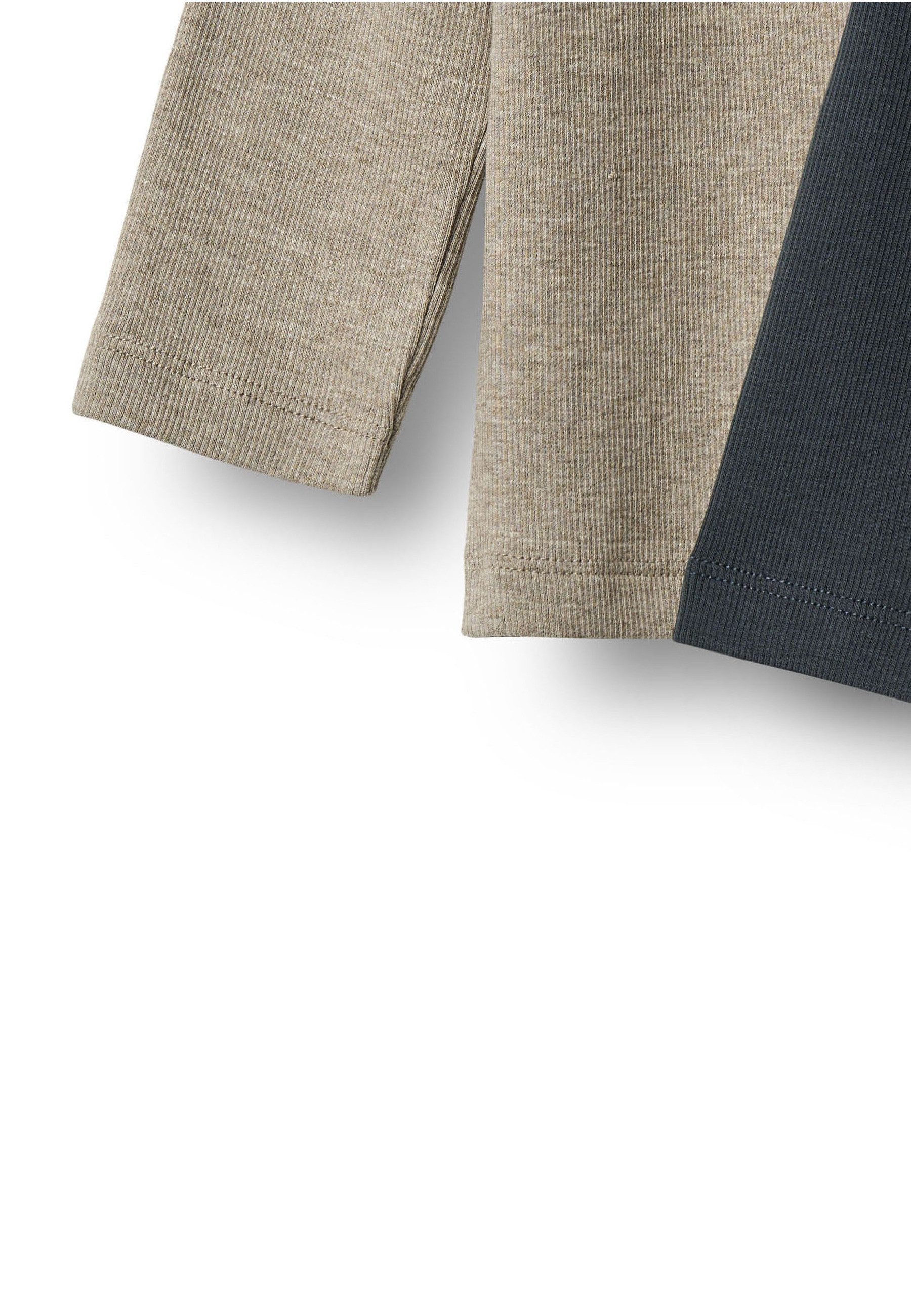 WHEAT Longsleeve WHEAT 2 Rib T-Shirt L/S Milo (1-tlg)
