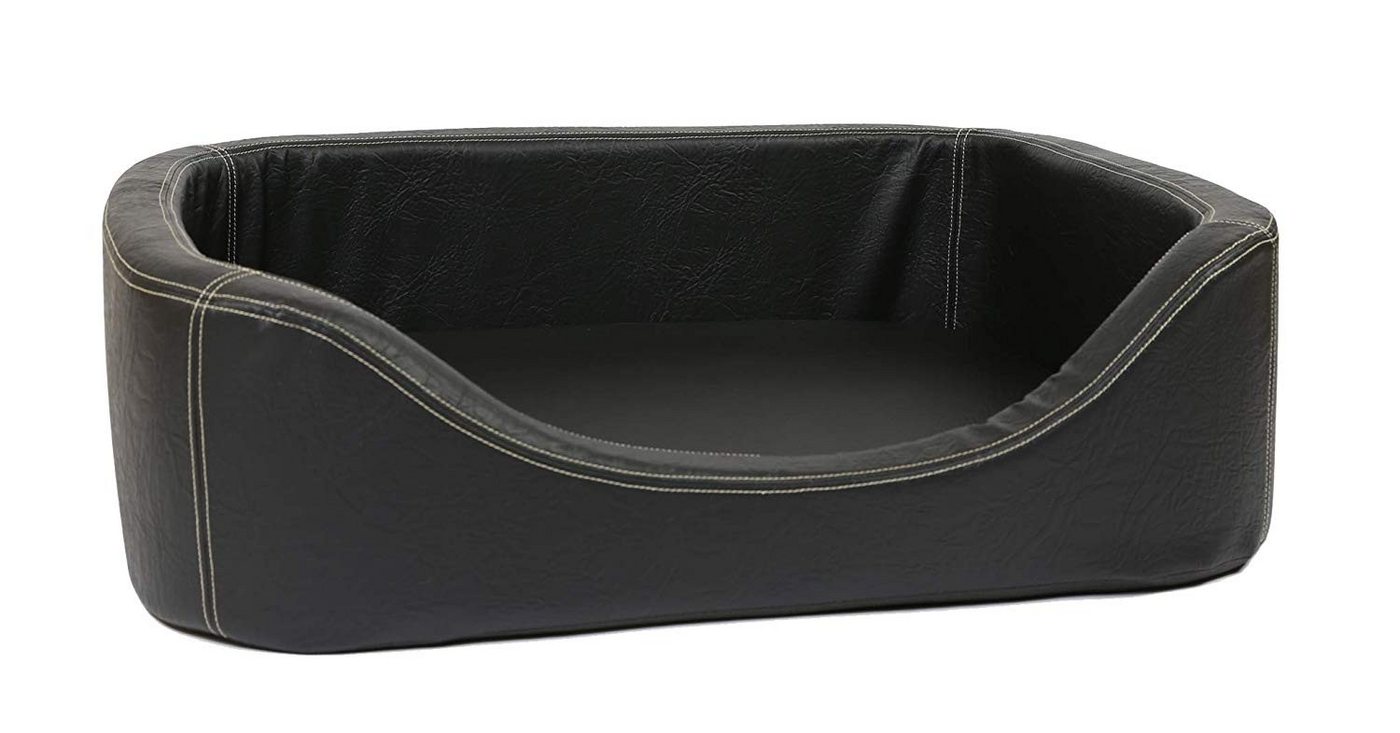 Thumbnail - CopcoPet Tierbett Hundebett Stella Antik Schwarz L ca. 80 x 60 cm Viscoschaumstoff