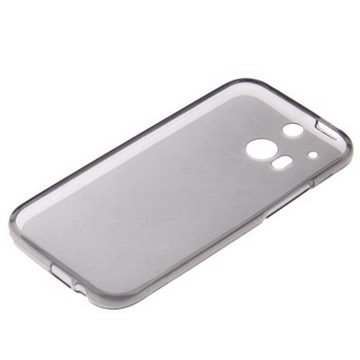 König Design Handyhülle HTC One M8, HTC One M8 Handyhülle Backcover Grau