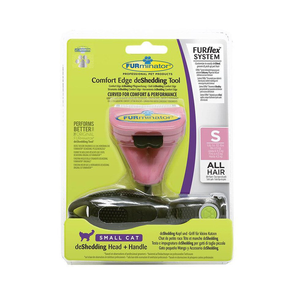 FURminator Entfilzungsharke FURflex deShedding Combo S für Katzen