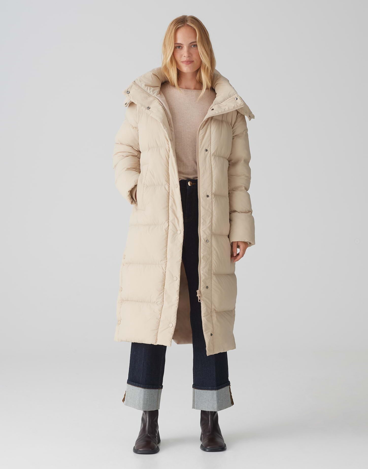 OPUS Steppmantel Halline lockere Passform Steppware wasserabweisend