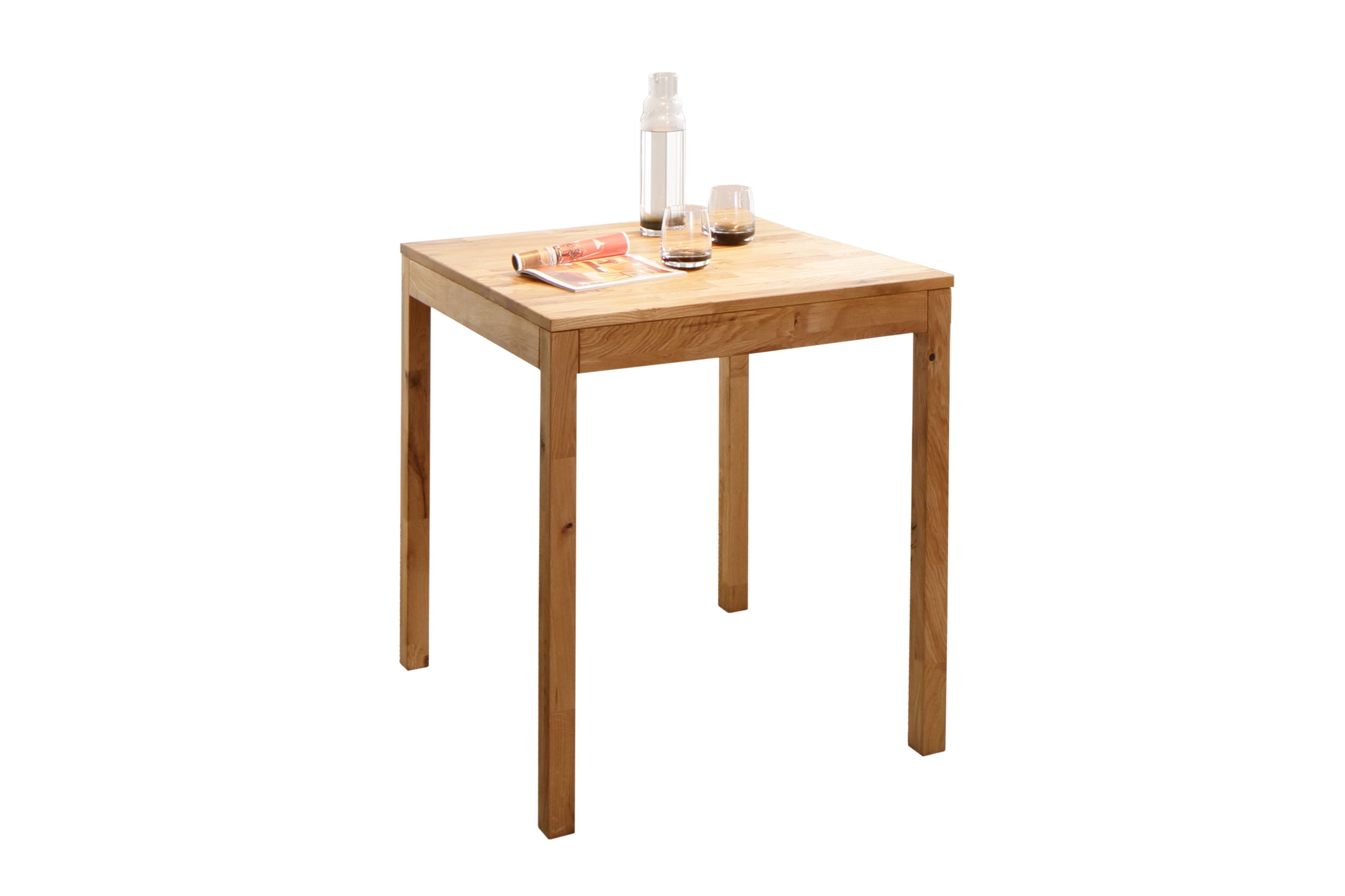 G+K Möbelvertriebs GmbH Esstisch Wildeiche mssiv geölt - 70x75x70cm (BxHxT)