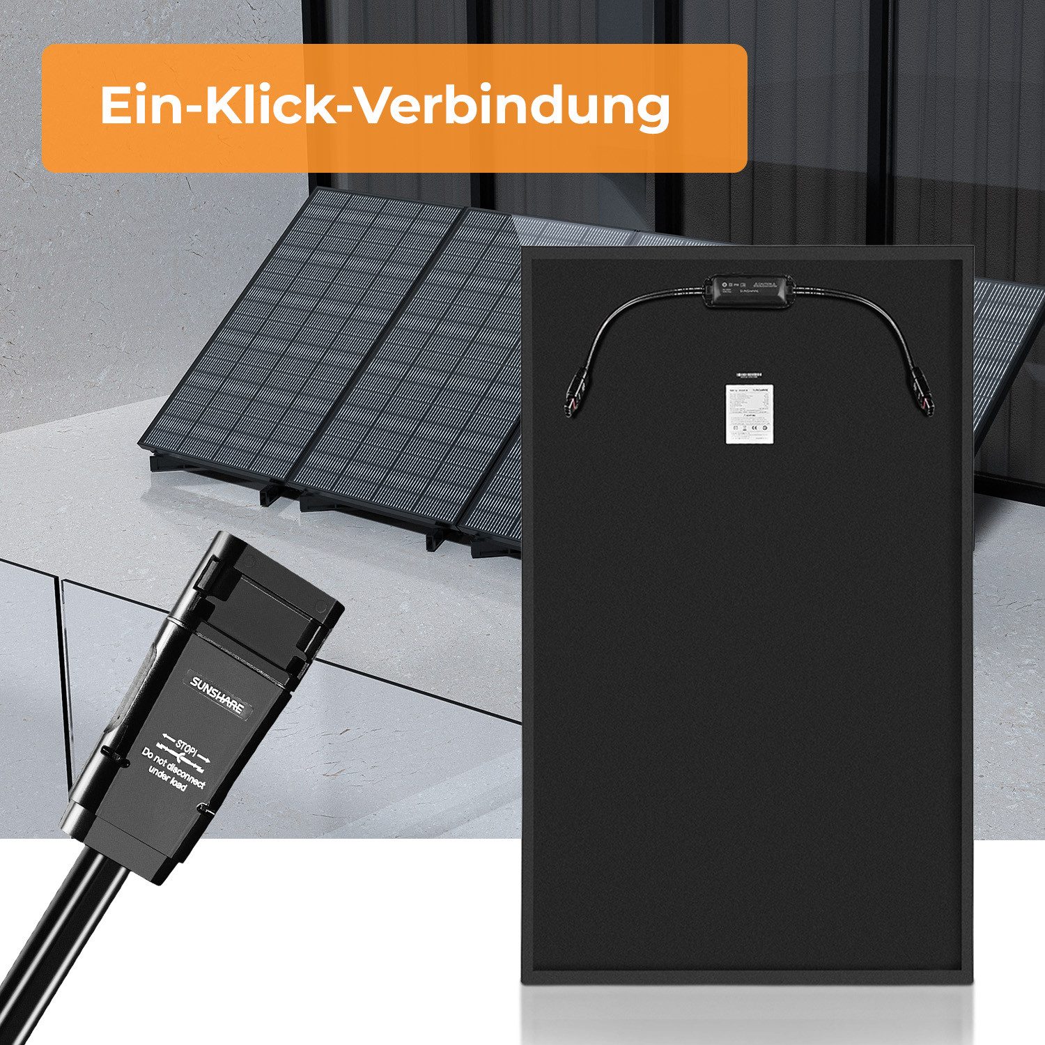 Sunshare Solarmodul Ray 200 W - Modulare Erweiterung von SUNSHARE PV-Systemen, 200 W, Monokristalliner N‑Typ TOPCon, (Einzelmodul, 1-St., 1x SUNSHARE Ray 200 W  – Bild 5 von 5