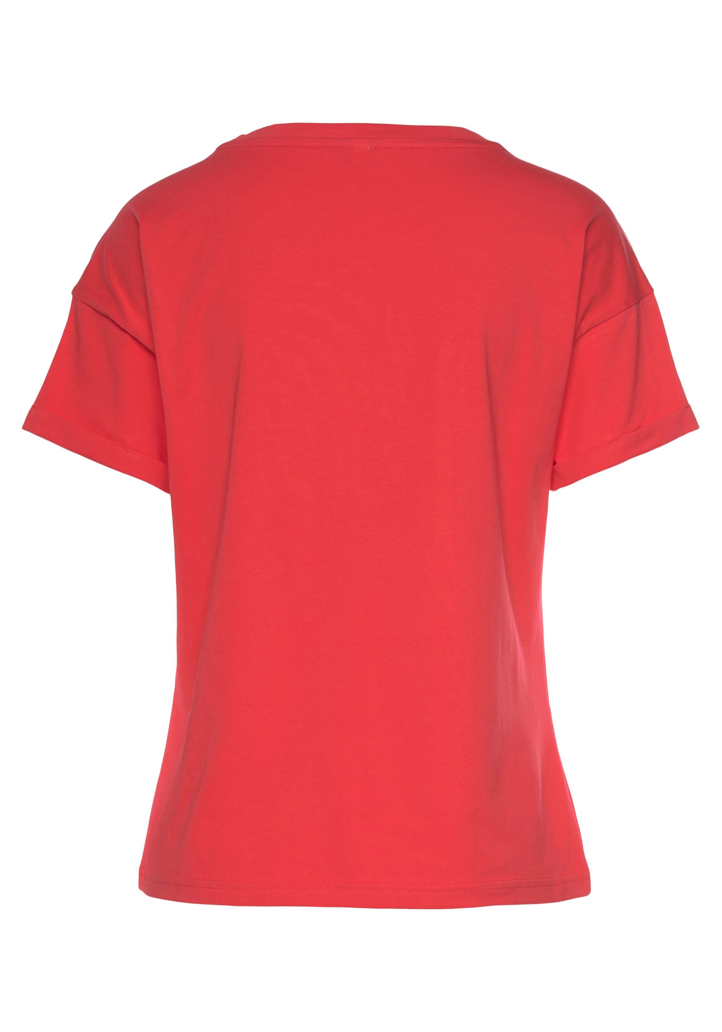 H.I.S T-Shirt mit Ärmelaufschlag, im maritimen Stil, Loungewear – Bild 4 von 5