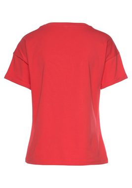 H.I.S T-Shirt mit Ärmelaufschlag im maritimen Stil, Loungewear