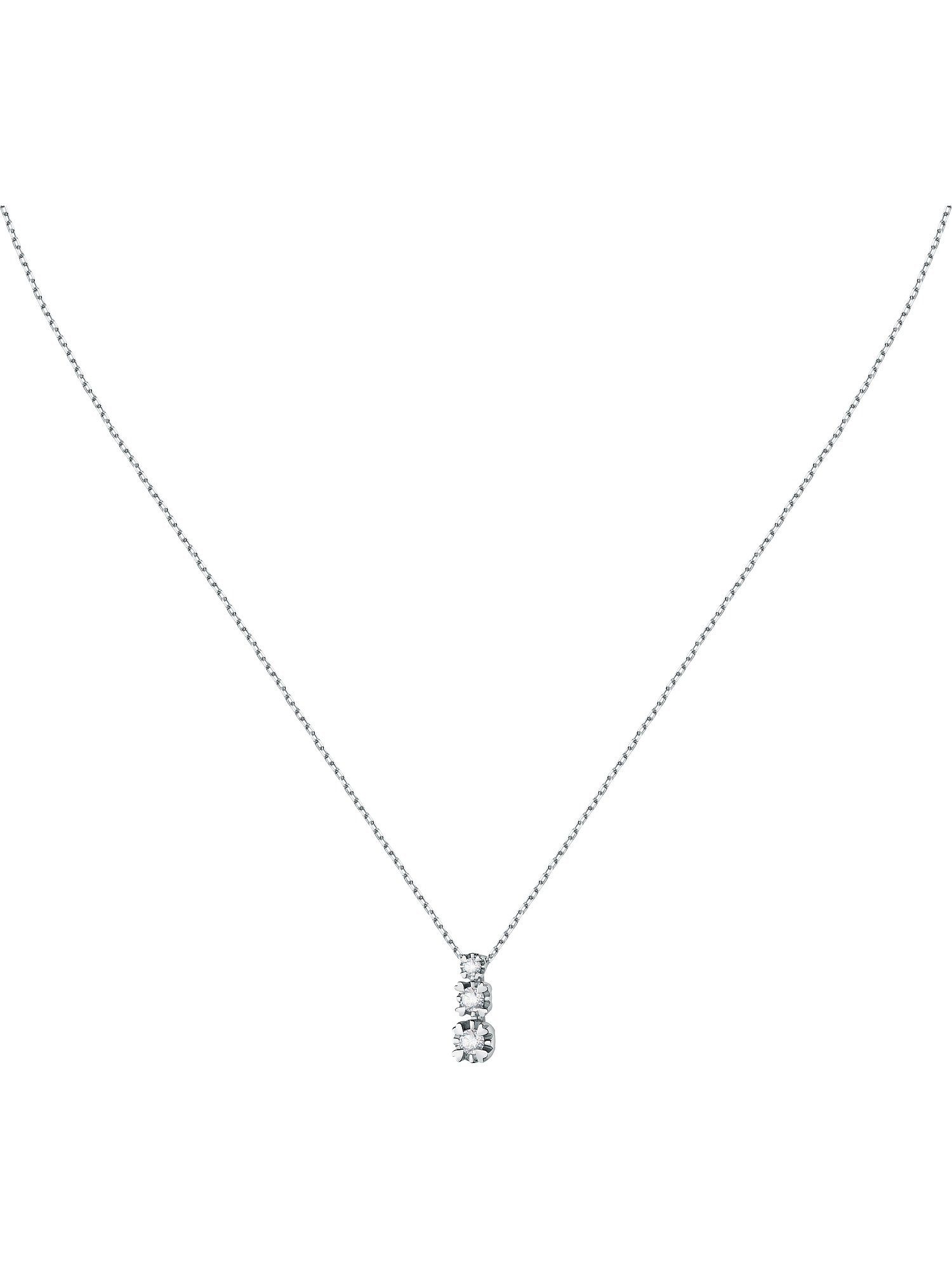 CHRIST Collier CHRIST Damen-Kette 585er Weißgold 1 Diamant