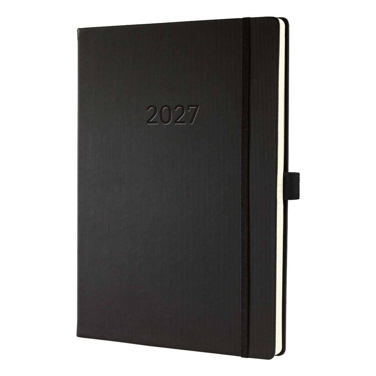 Sigel Buchkalender Conceptum 2027 Hardcover, 1 Woche = 2 Seiten, inkl. Stickerbogen