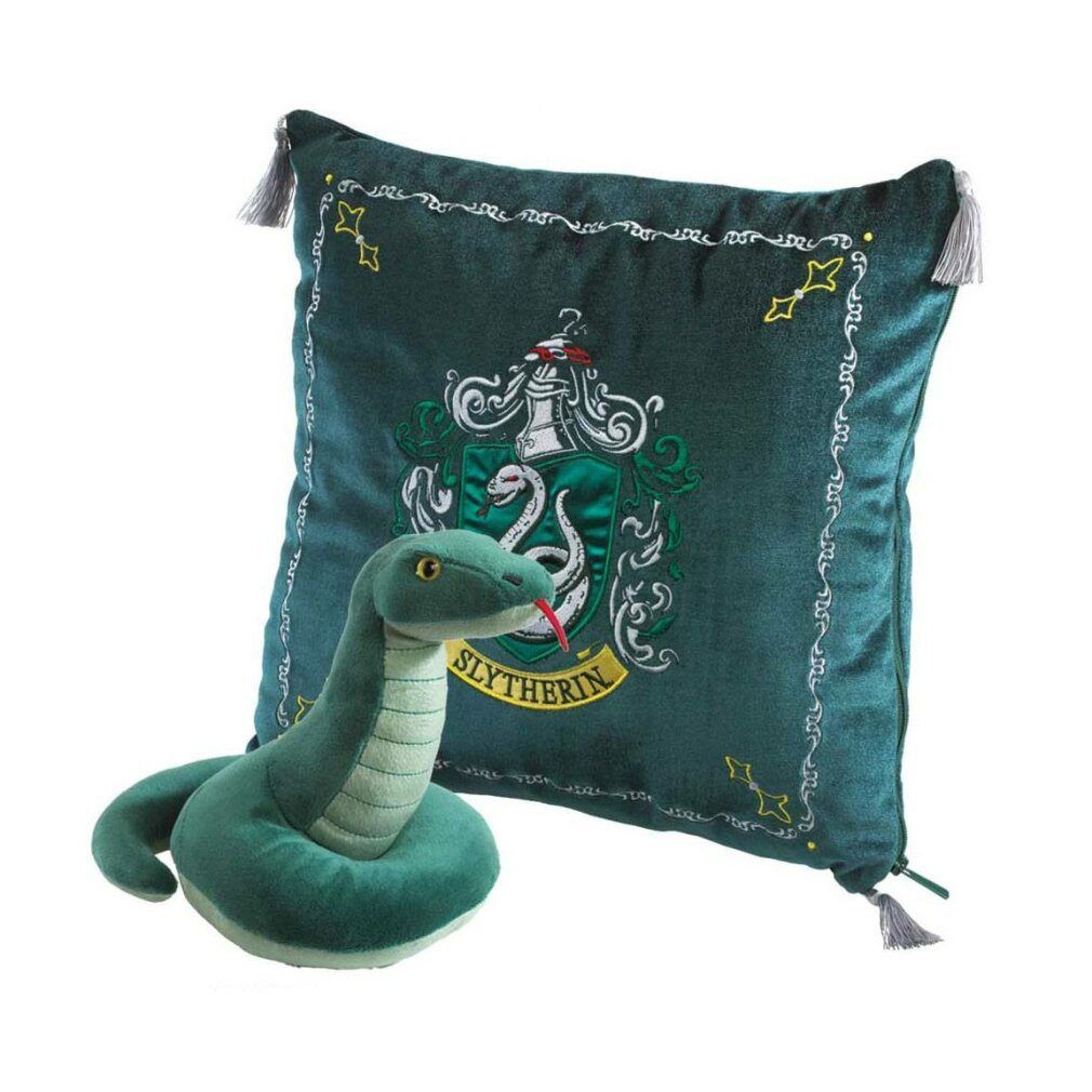 The Noble Collection Spielfigur Harry Potter House Mascot Kissen mit Plüschfigur Slytherin