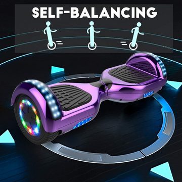 HITWAY Balance Scooter, Hoverboard BalanceScooter 6.5" mit LedLicht Bluetooth