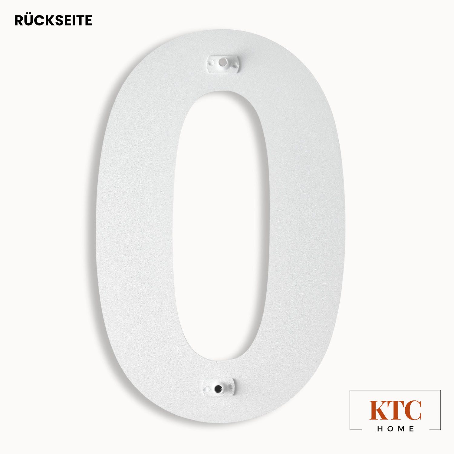 KTC Home Hausnummer KTC Premium Hausnummer weiß 20cm