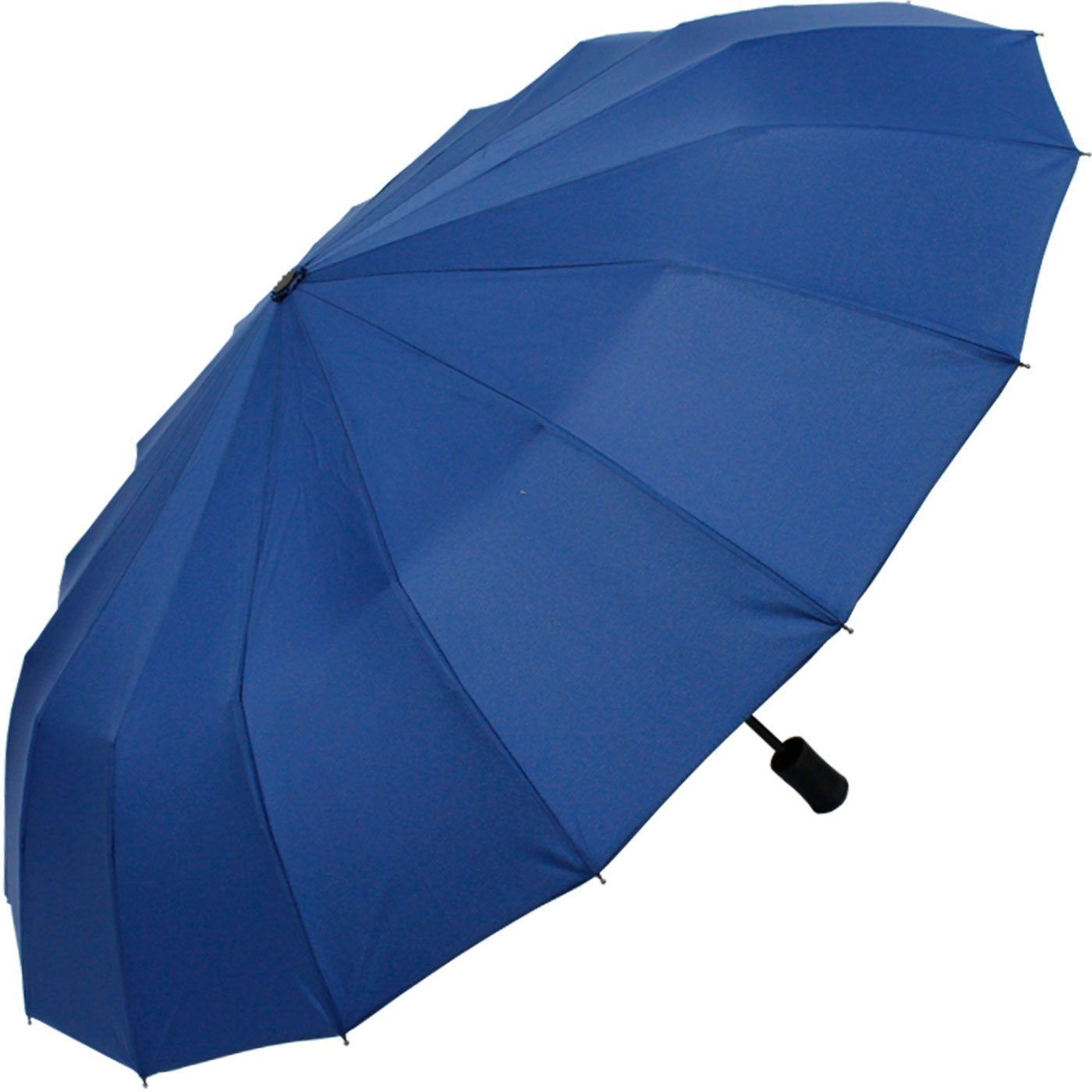 extravagant 16 extra Taschenregenschirm Streben blau mit iX-brella auffällig und stabil Mini und farbenfroh,