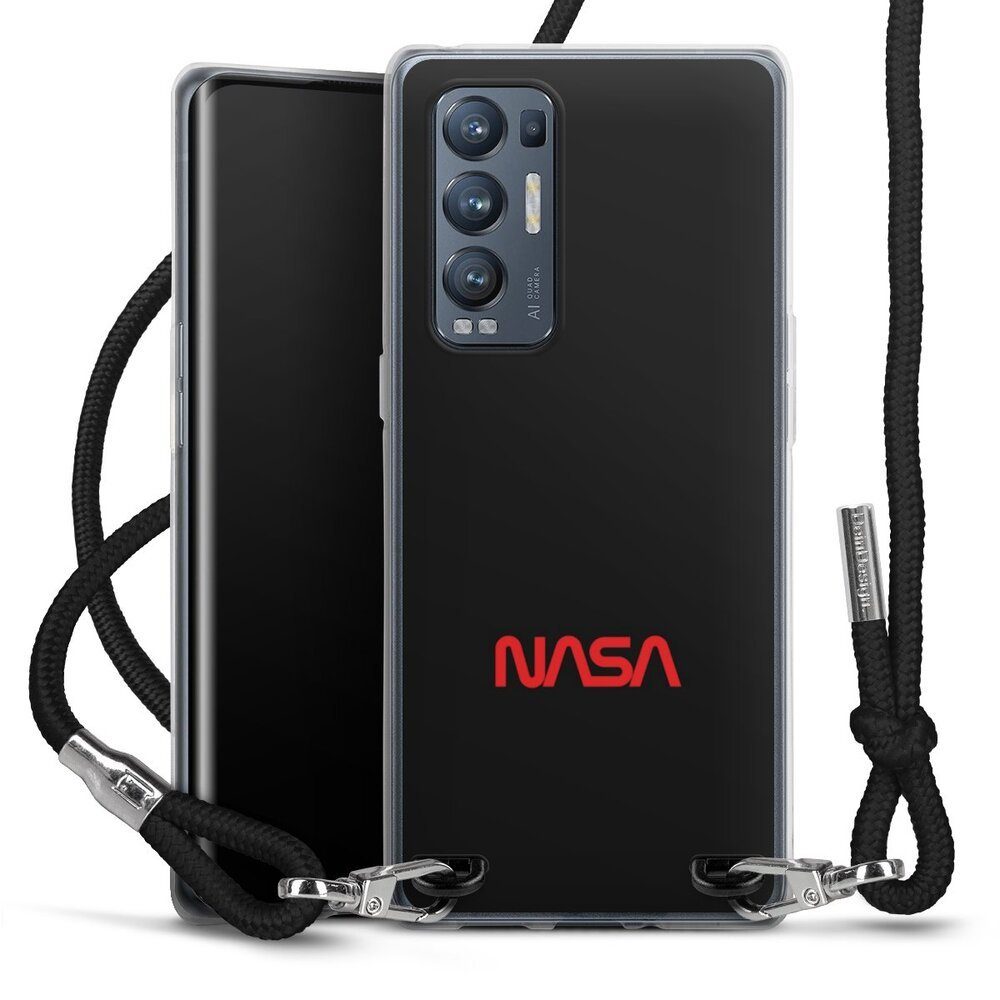 DeinDesign Handyhülle Logo Nasa Weltall Nasa, Oppo Find X3 Neo Handykette Hülle mit Band Case zum Umhängen