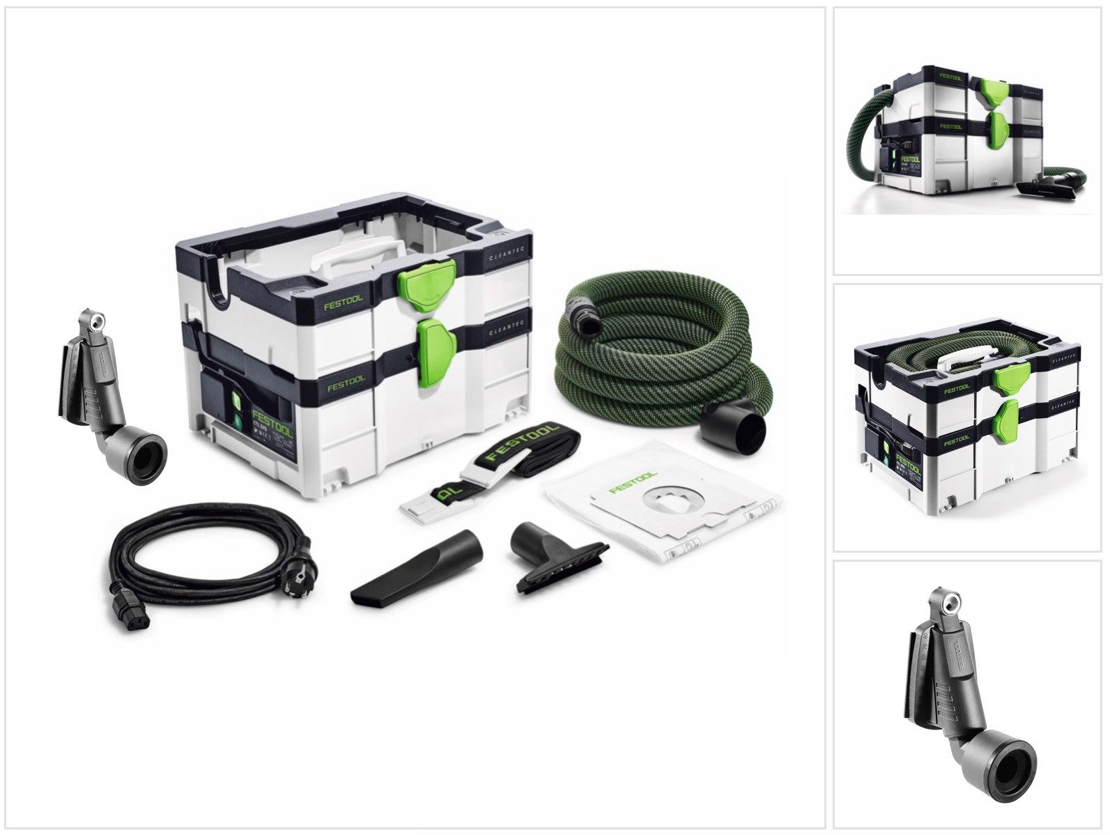 FESTOOL Absauganlage CTL SYS Cleantec Absaugmobil 4,5l Staubkl. L (575279) + Tragegurt