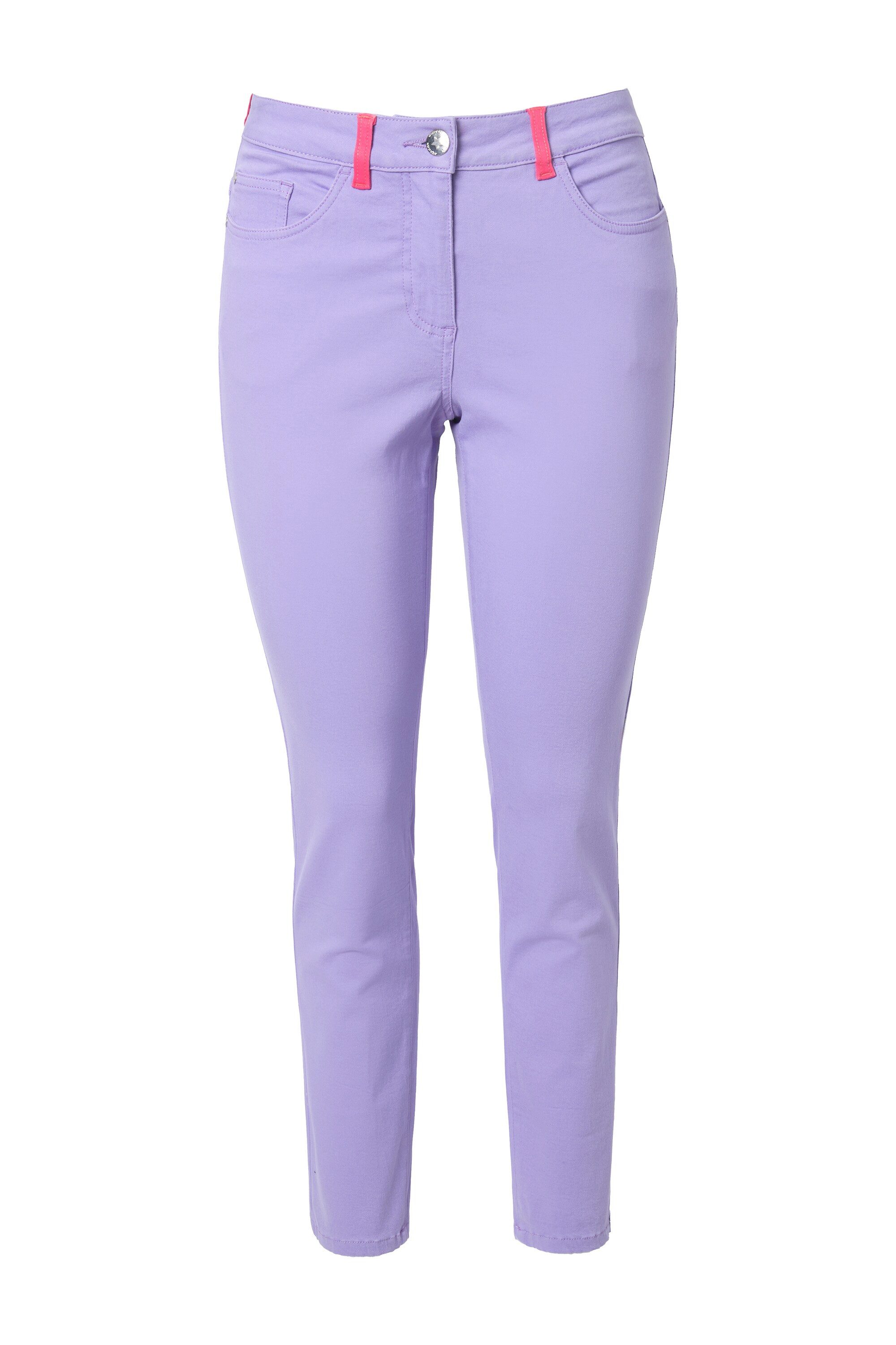 Angel of Style Röhrenjeans Jeans Emma Slim Fit farbige Gesäßtaschen 5-Pocket
