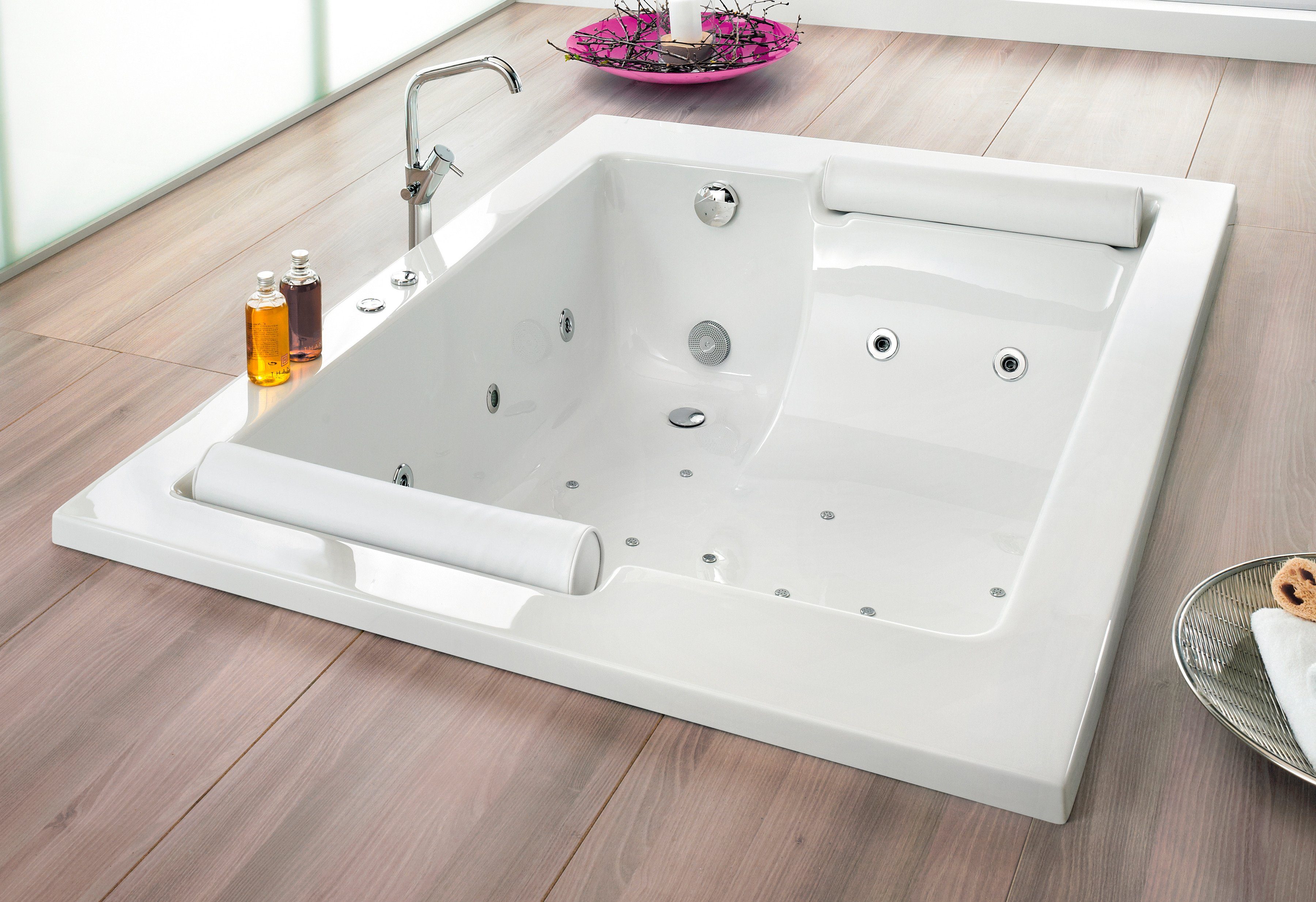 OTTOFOND Whirlpool-Badewanne Maharaja, (Komplett-Set, 1-tlg), Typ Exklusiv  chrom und zwei Nackenrollen