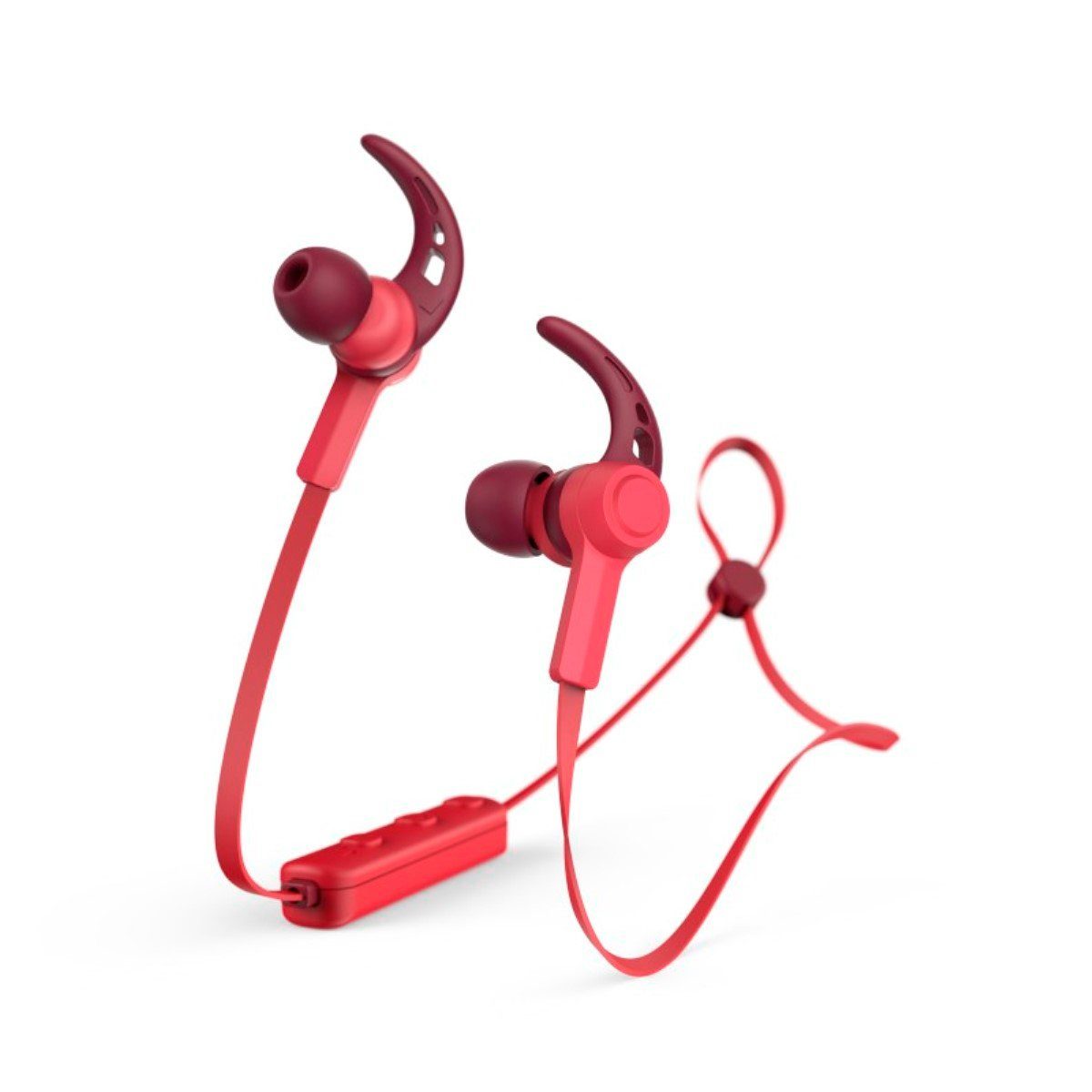 Hama Sport BT Kopfhörer Bluetooth Headset Ohrbügel Wireless-Headset (Anruffunktion, Bluetooth, Mikrofon, Wiedergabe-Steuerung, Bluetooth 5.0, Schweißfest, Anruf-Funktionen, Wiedergabe-Steuerung, mit Mikrofon)
