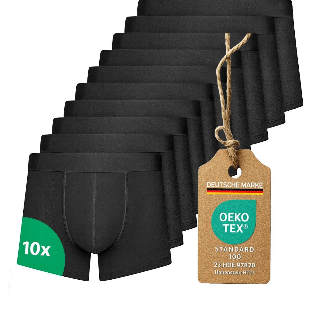 Kemes Boxershorts Unterhosen Herren 10er Pack Boxershorts Herren schwarz Ba günstig online kaufen
