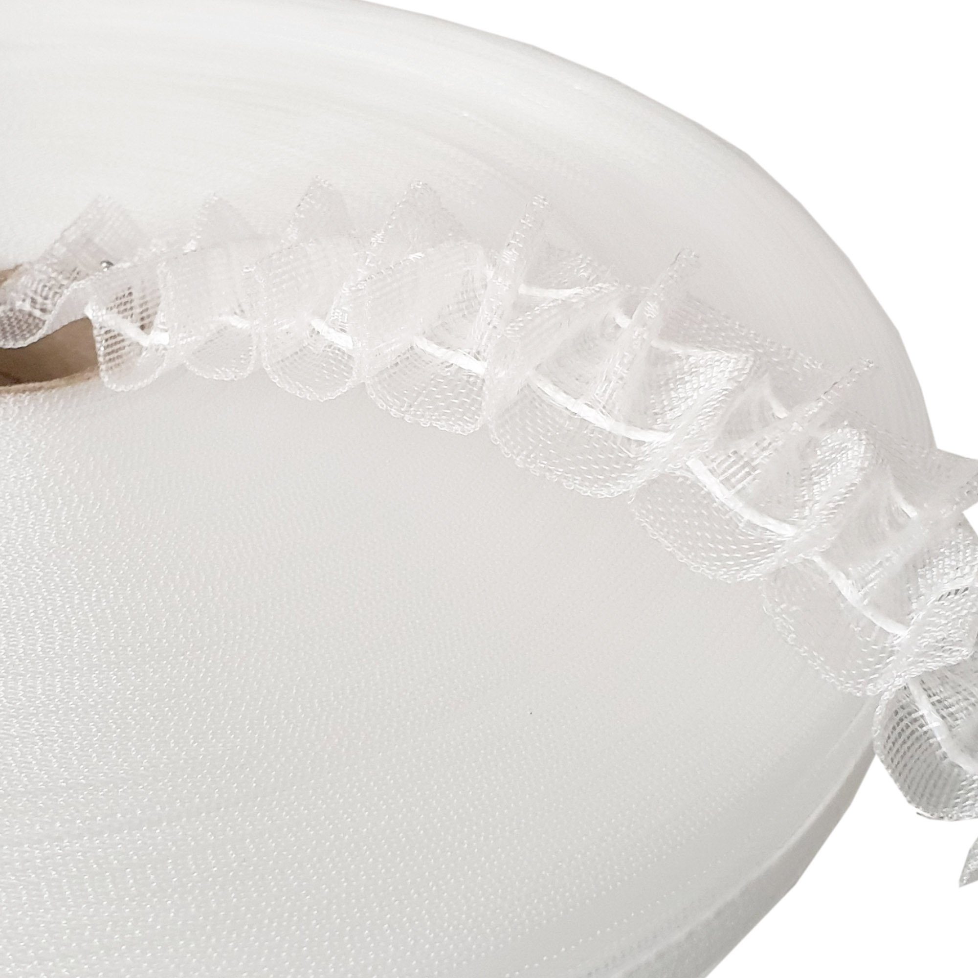 Bestlivings Smokband FM-25-1S, Gardinen, Vorhänge, Gardinenstoff, Gardinenband "Transparent" 25mm, Faltenband zum Aufnähen für Stoffe – Bild 4 von 5