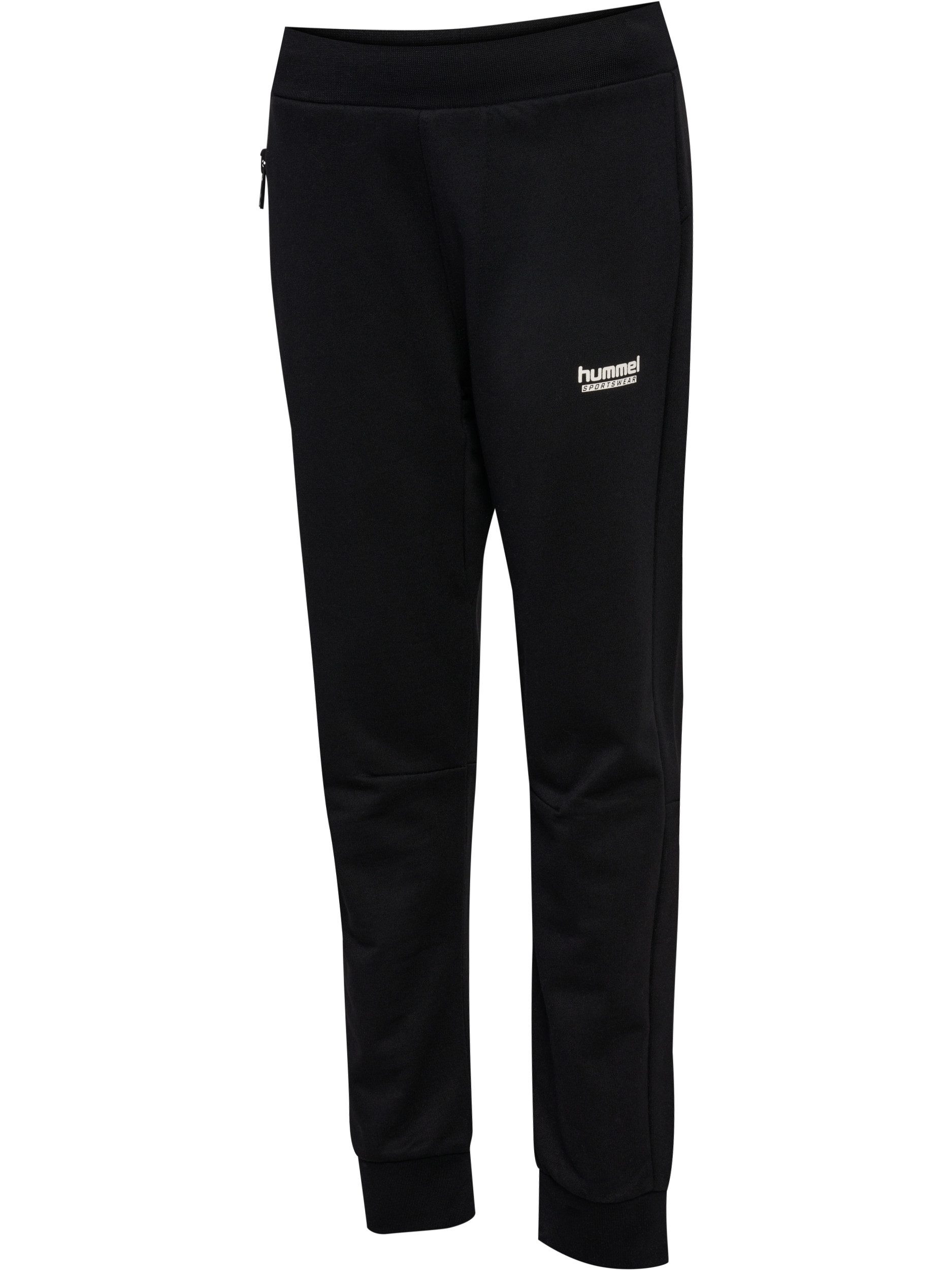 hummel Jogginghose hmlJR REGULAR ADJ WAIST PANTS mit Seitentaschen mit Reißverschlüssen, aus weichem Sweatstoff – Bild 2 von 5
